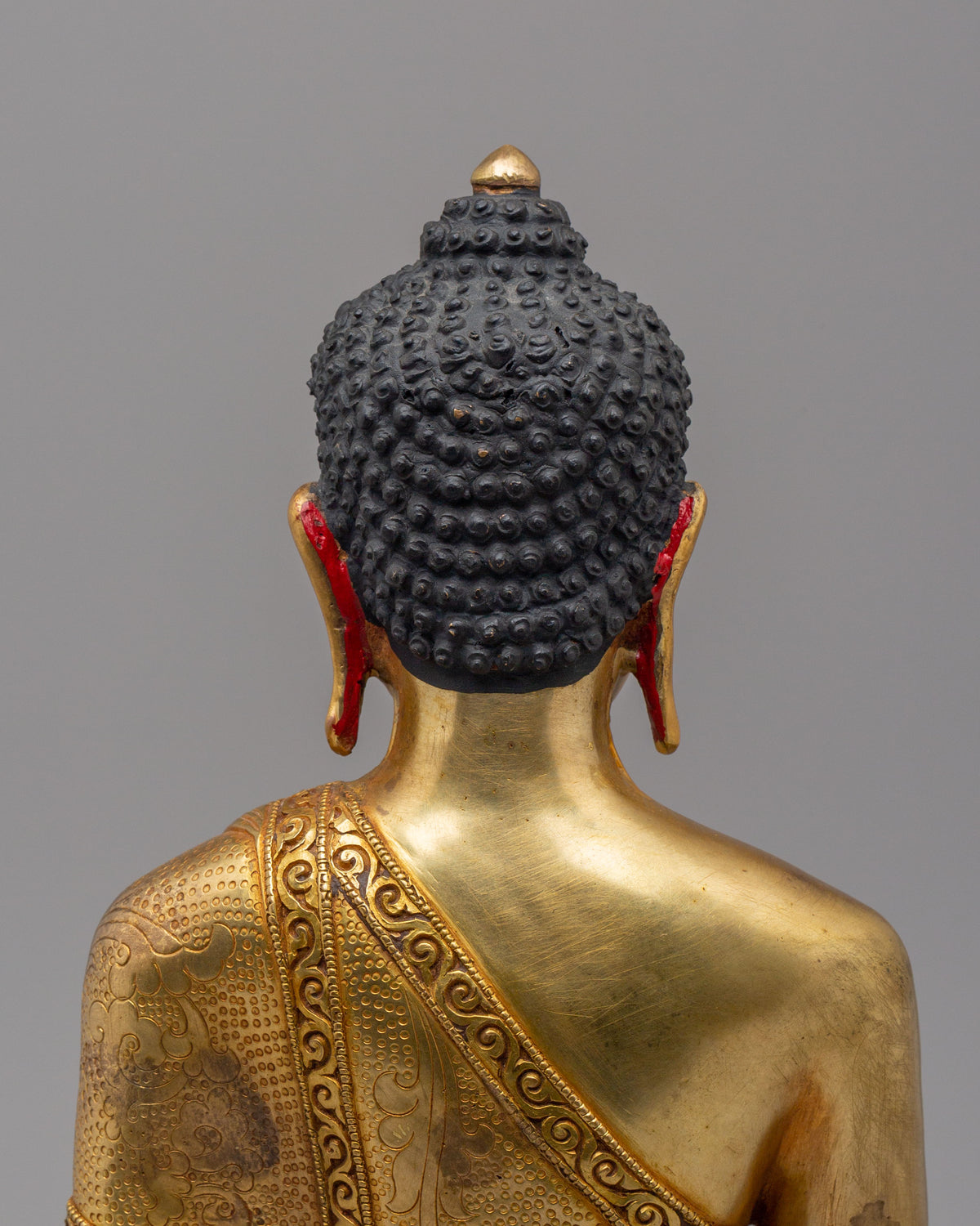 Tathagata Shakyamuni Buddha Statue | Gold Plated Buddhist Sculpture