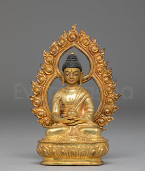Copper Statue of Amitabha Buddha | Symbol of Infinite Light
