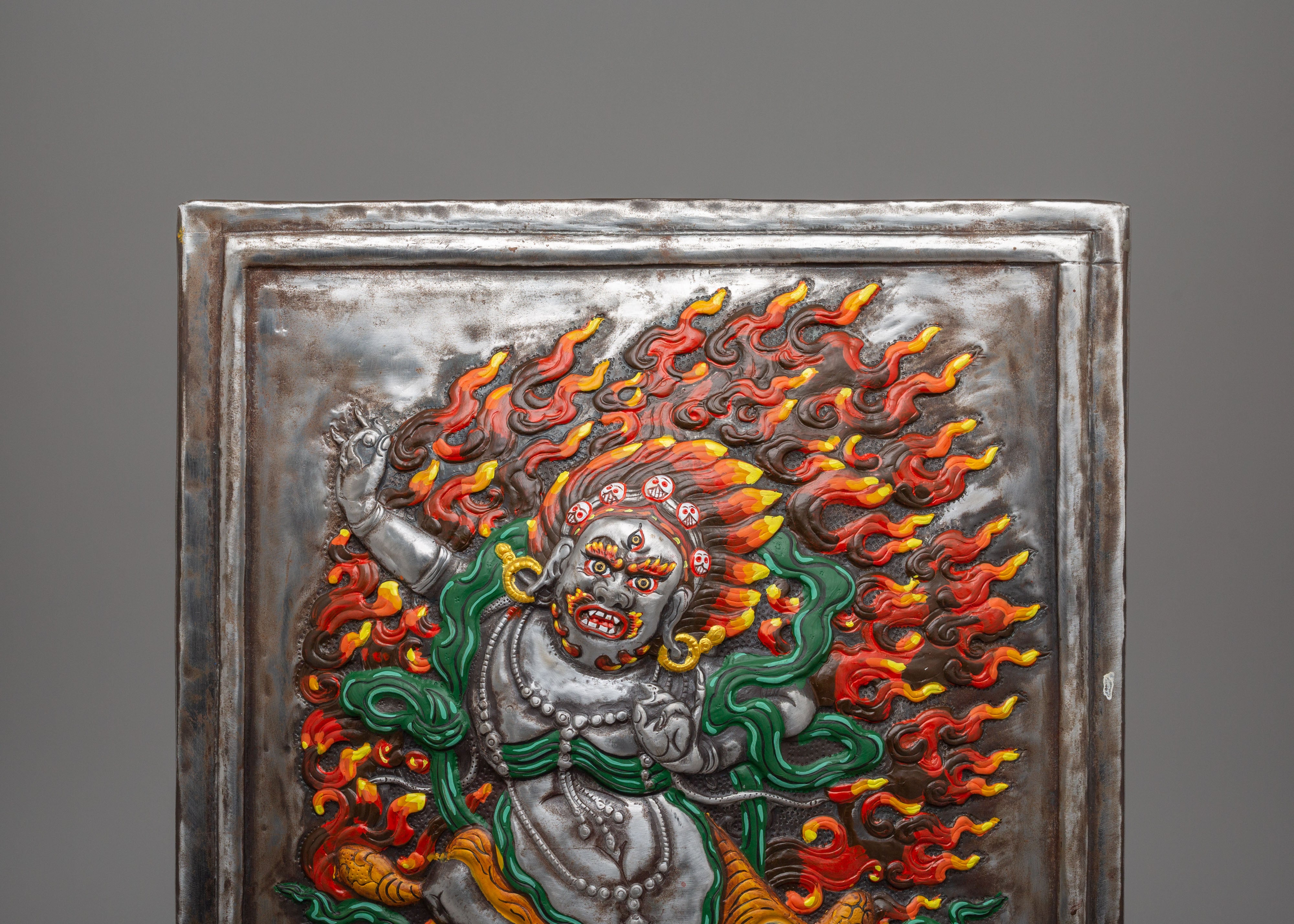 Spiritual Vajrapani Wall Hanging | Tibetan Artwork for Home Decor