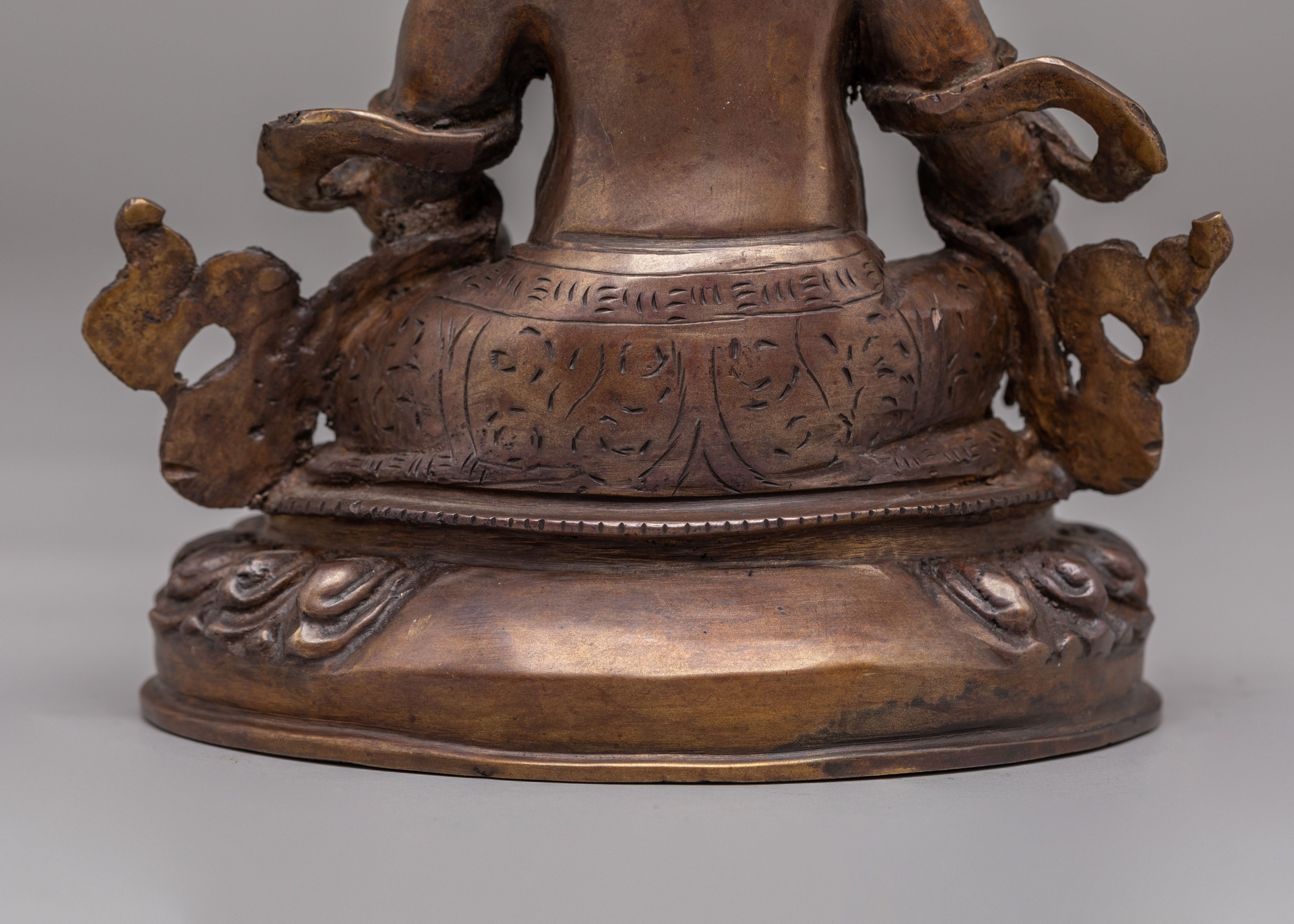 Tibetan Altar Dzambhala Deity Statue | Wealth Deity Decor