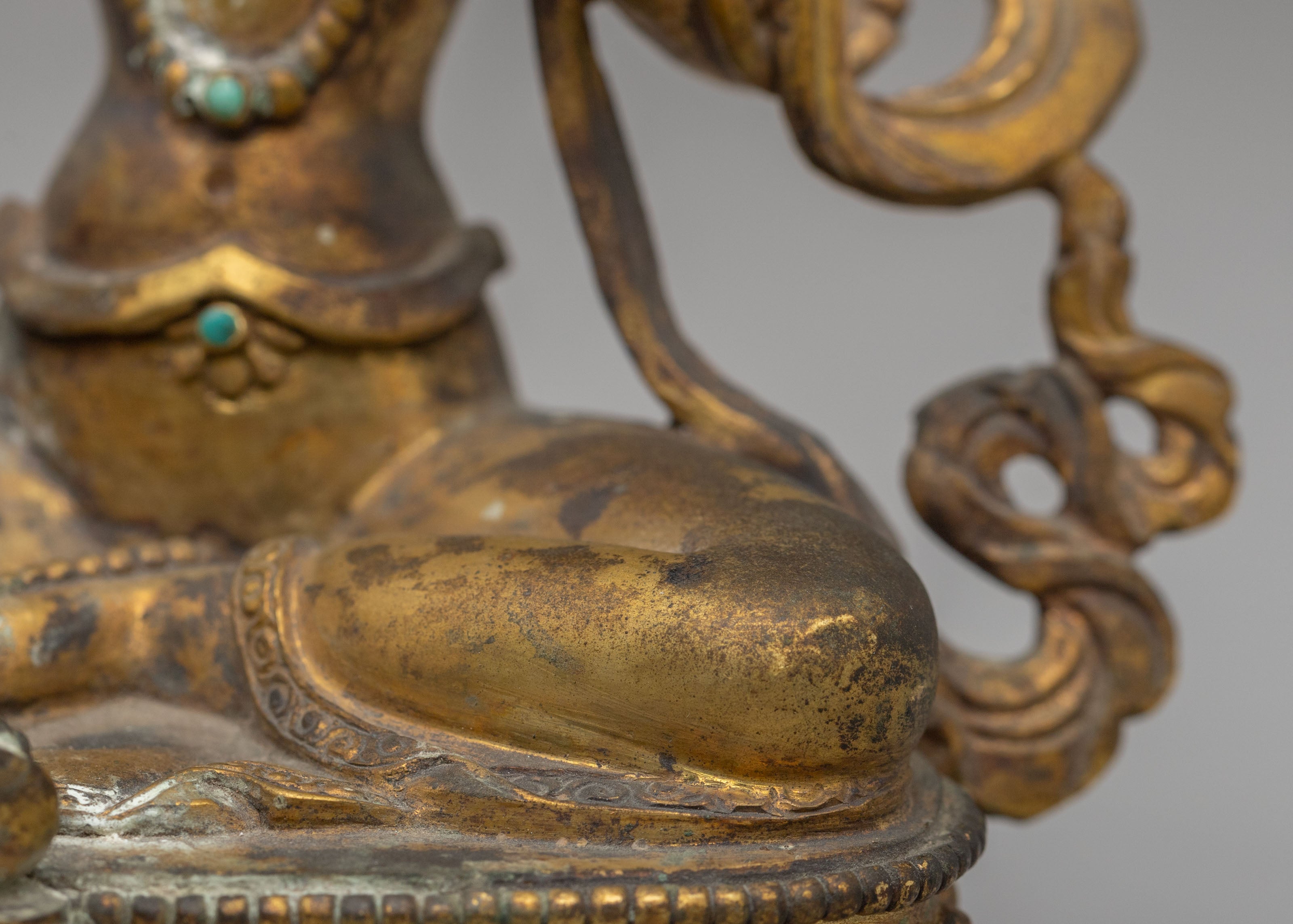 Himalayan Green Tara Altar Statue | Handmade Figurine for Spiritual Decor