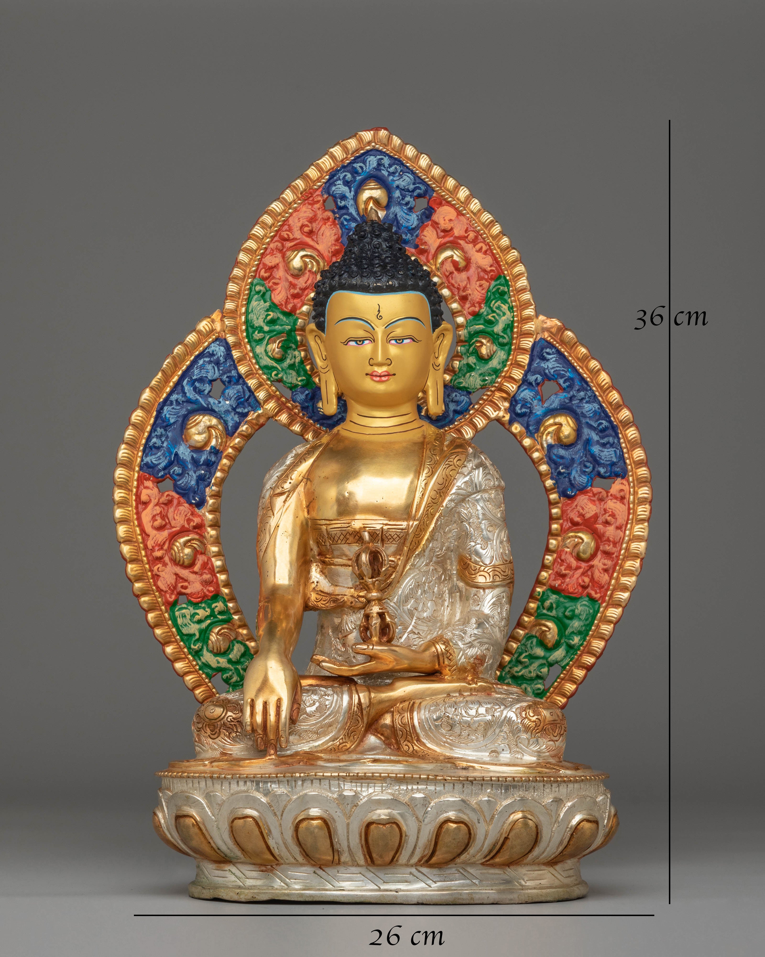 Handmade Golden Mitrugpa Statue | Immovable Buddha