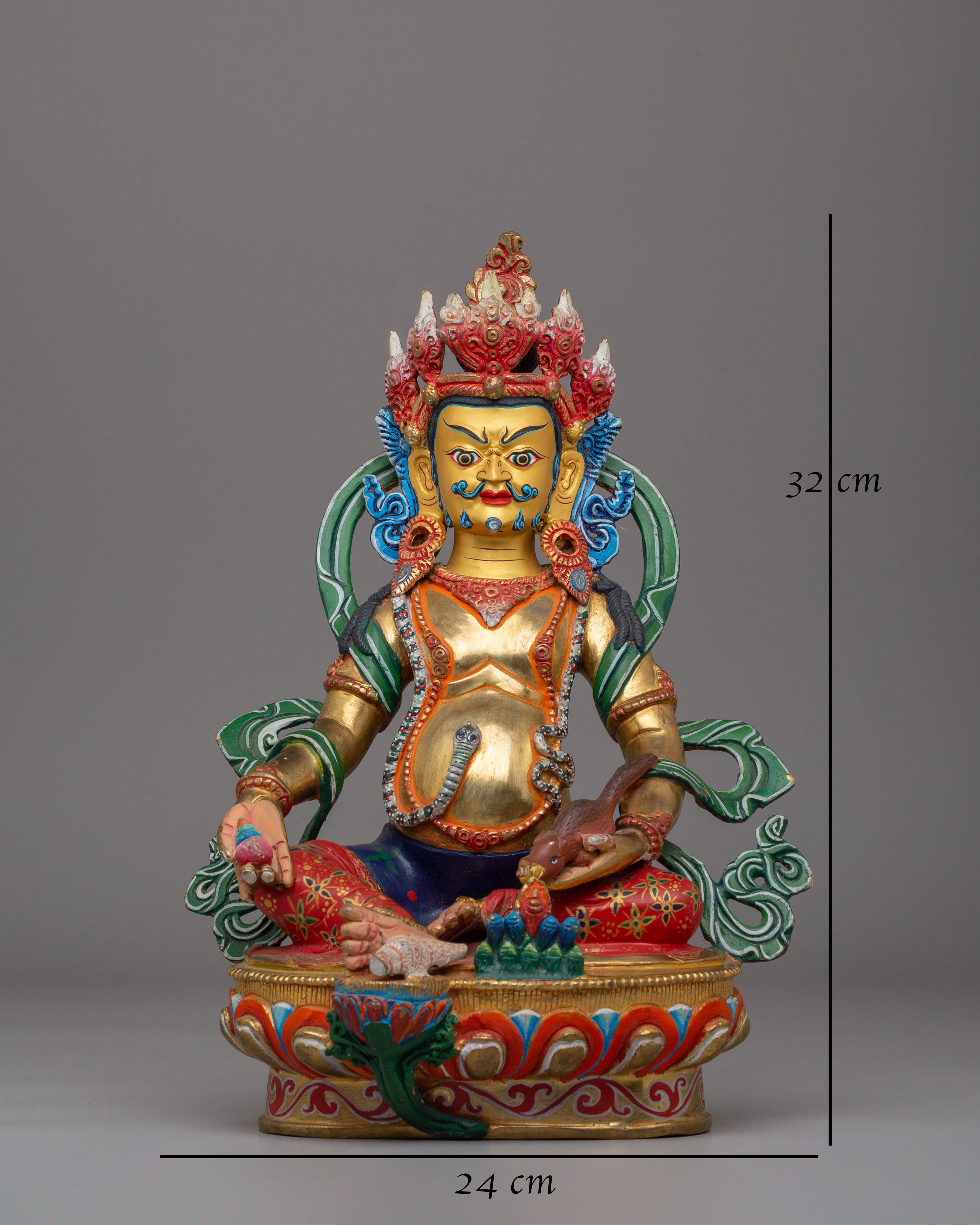Handcrafted Buddhist Dzambhala Statue | Wealth Deity