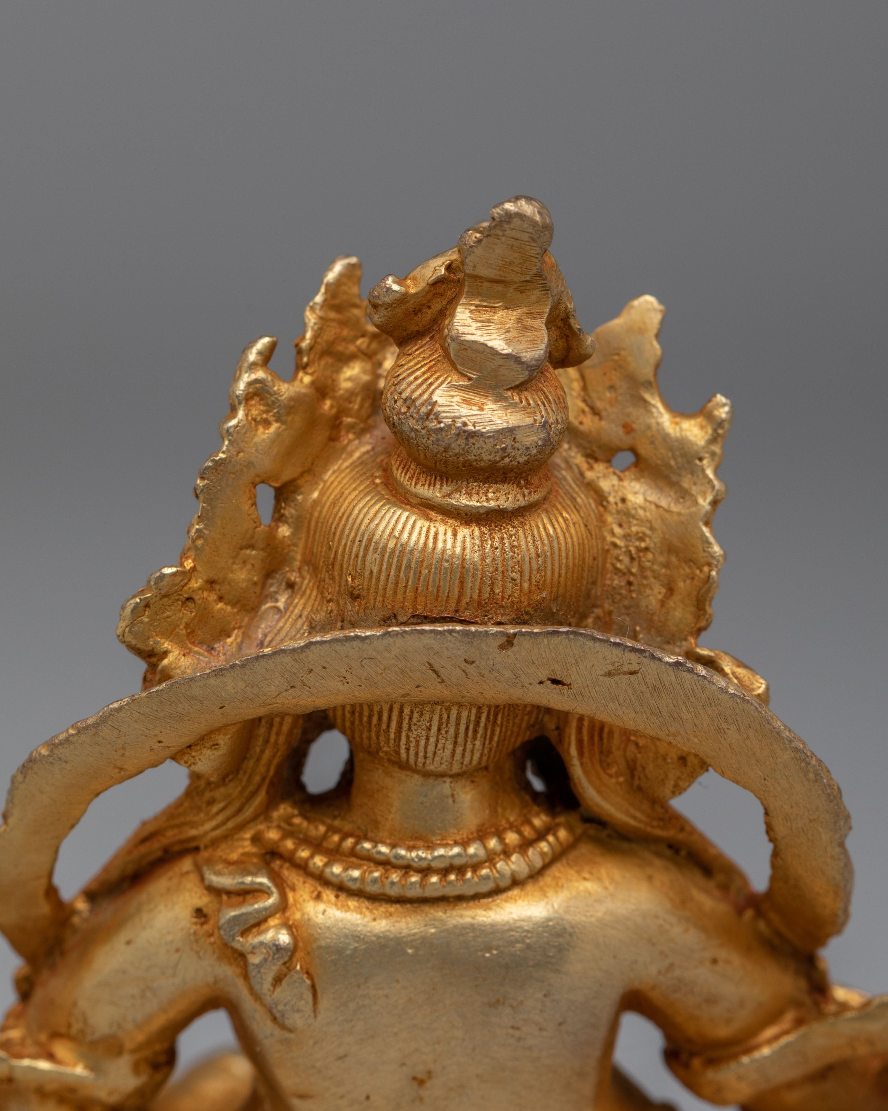 Sacred Dzambhala Wealth Deity Statue | Tibetan Buddhist Figurine