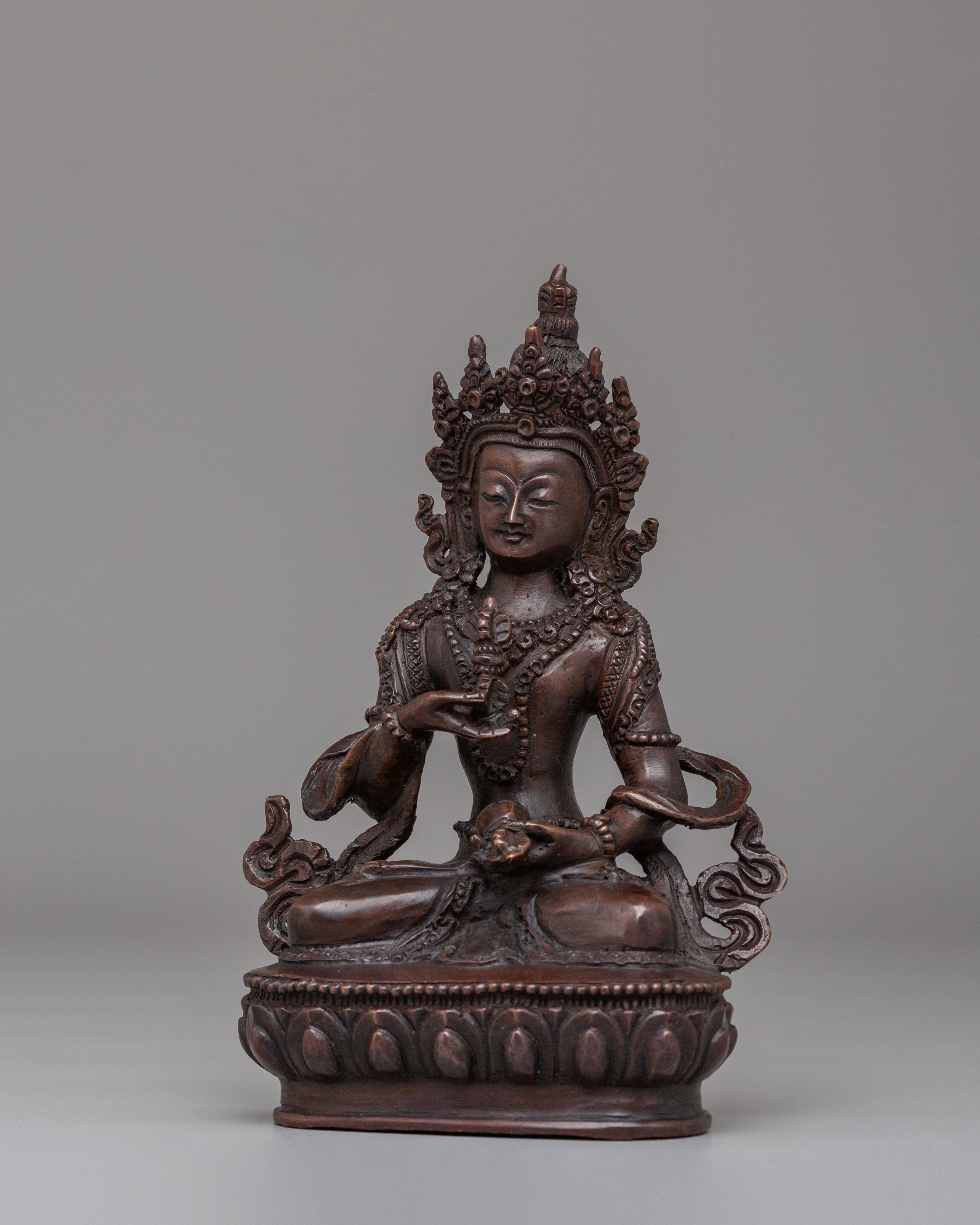 Spiritual Vajrasattva Deity Statue | Tibetan Buddhist Sculpture