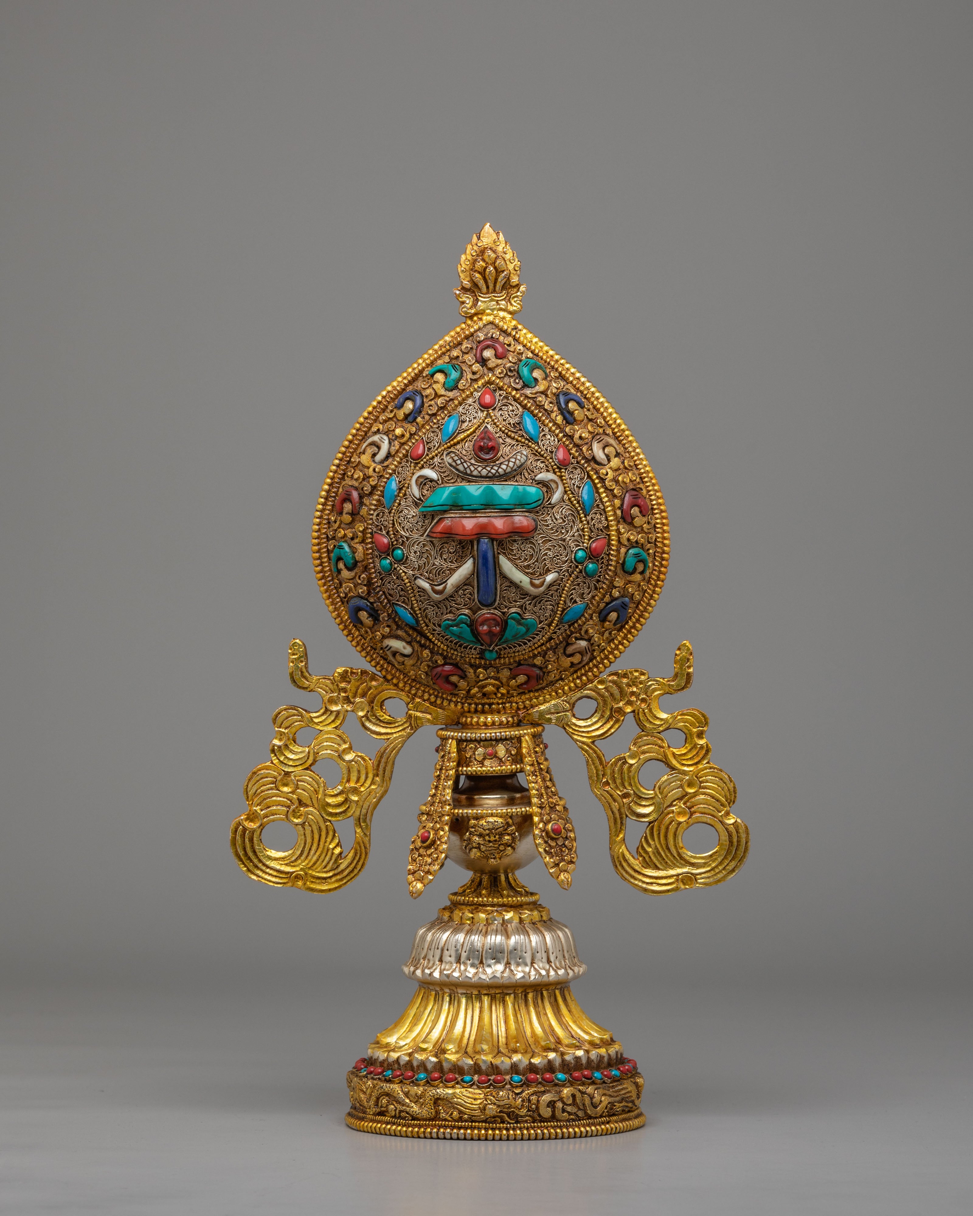 Ashtamangala Buddhist Symbol Set | Traditional Ritual Artwork