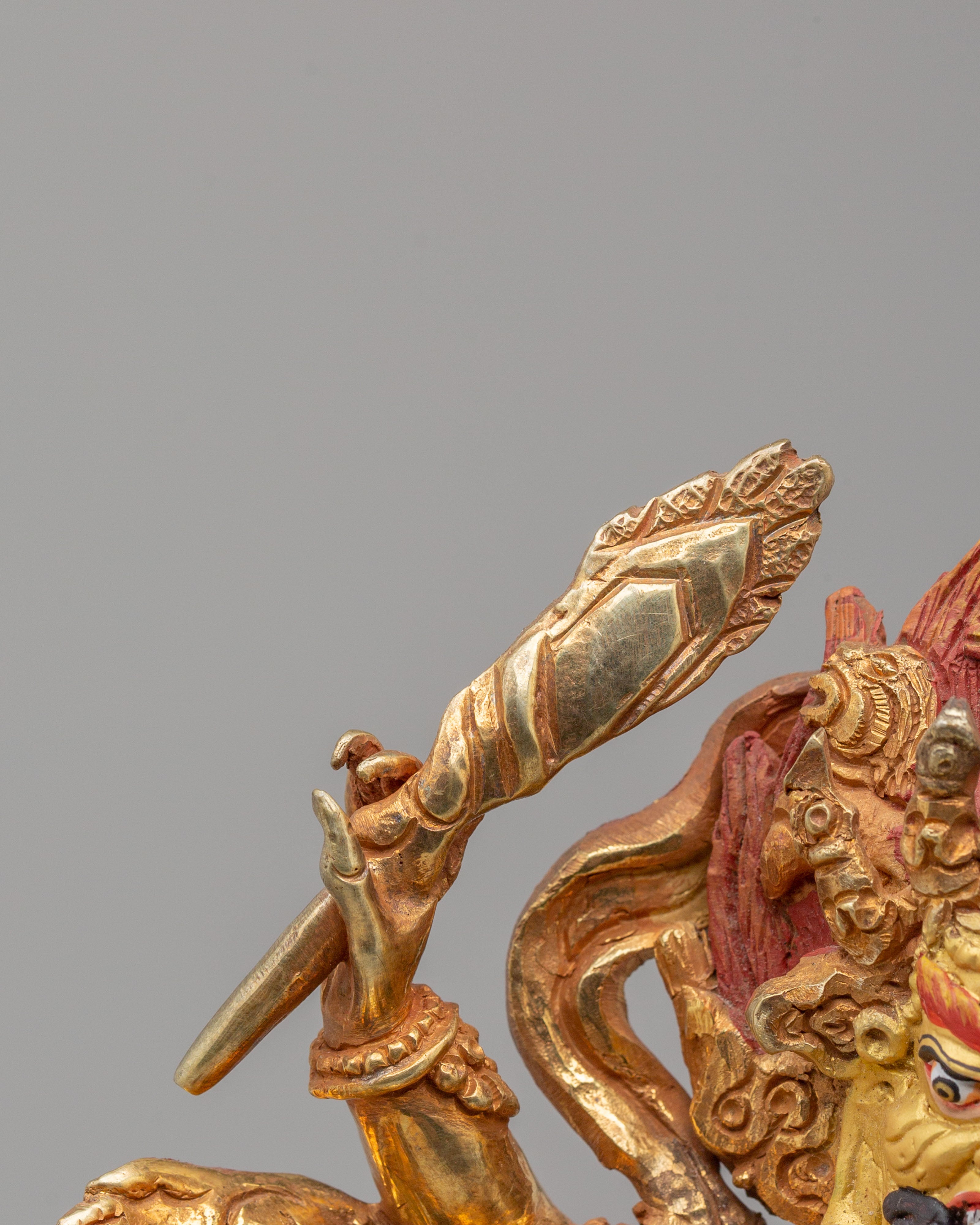 Palden Lhamo Spiritual Sculpture | Tibetan Protector Deity Statue