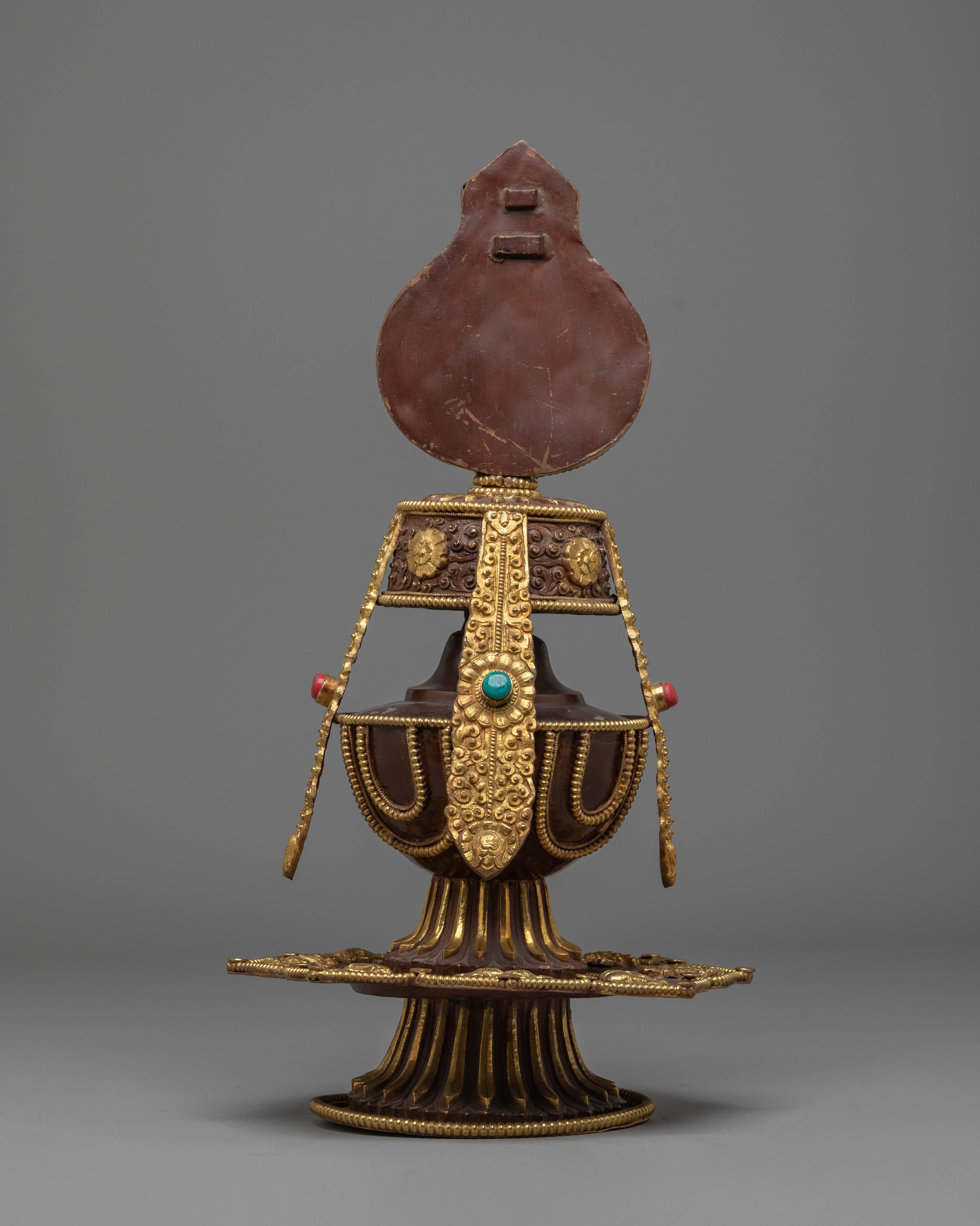 Gold Plated Chegumba for Offering | Symbol of Abundance
