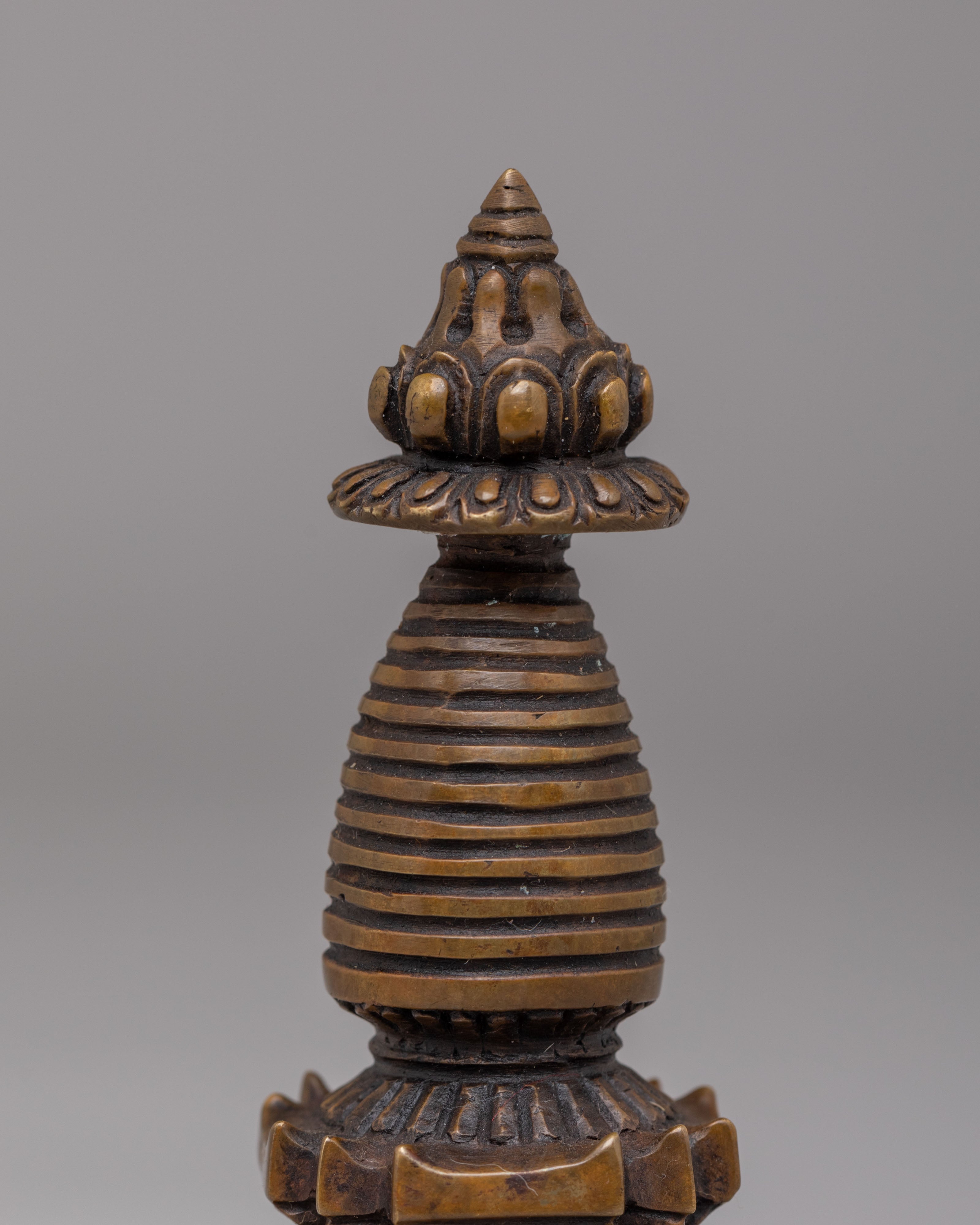 Kadampa Stupa for Sacred Altar | Copper Buddhist Ritual Object