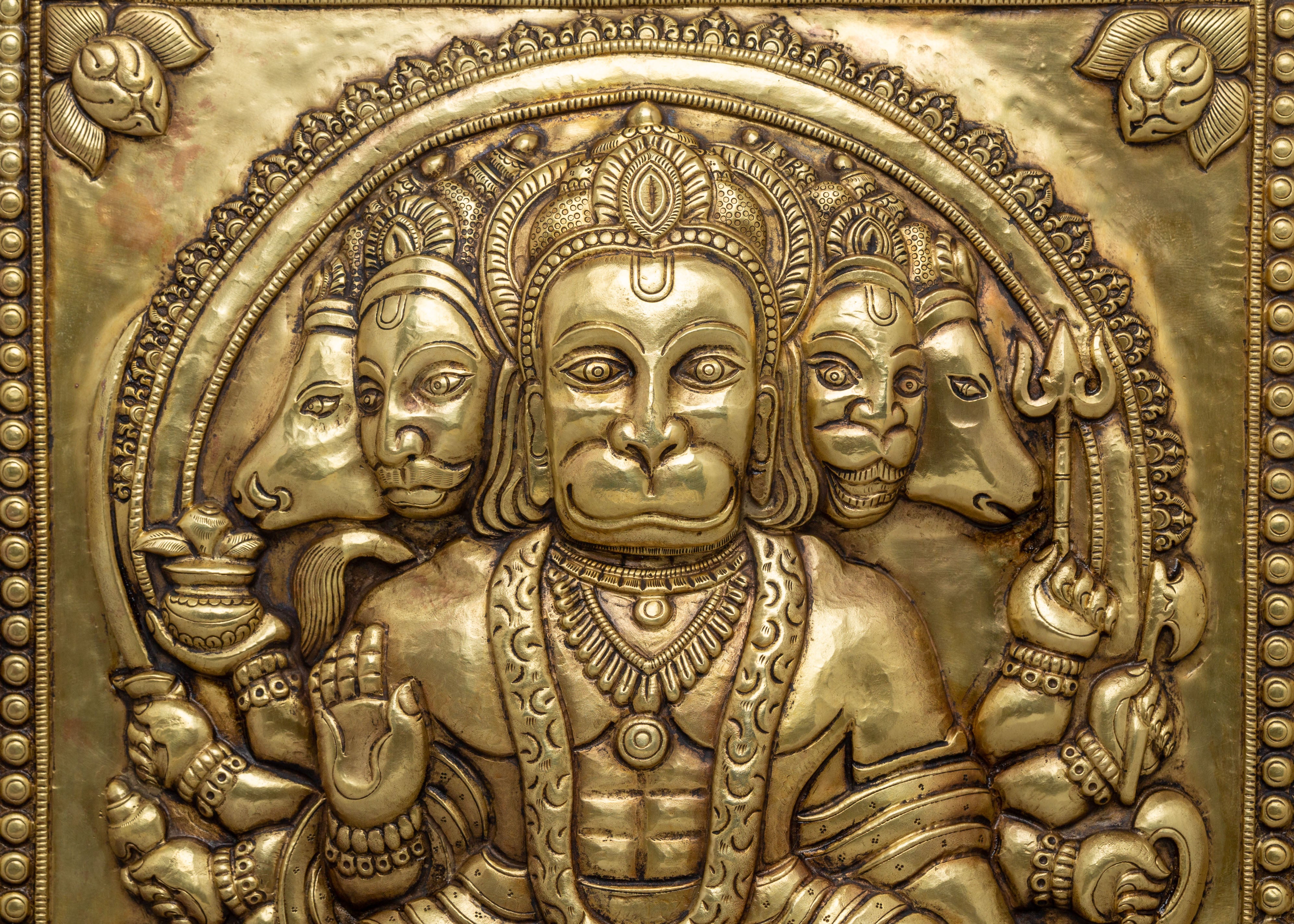 Hanuman Wall Hanging for Decor | Traditional Artwork for Spiritual Blessings