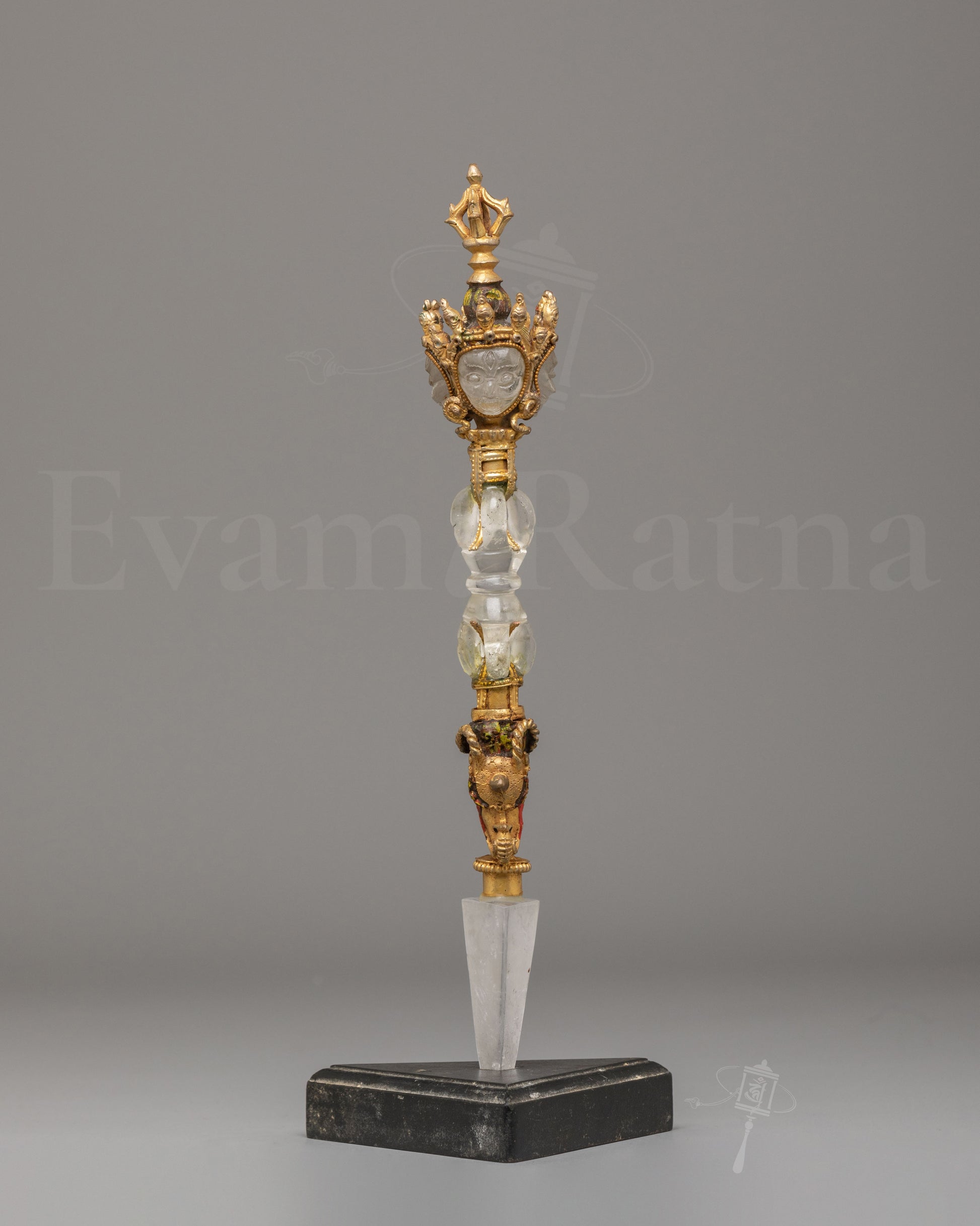 Sacred Buddhist Crystal Ritual Dagger