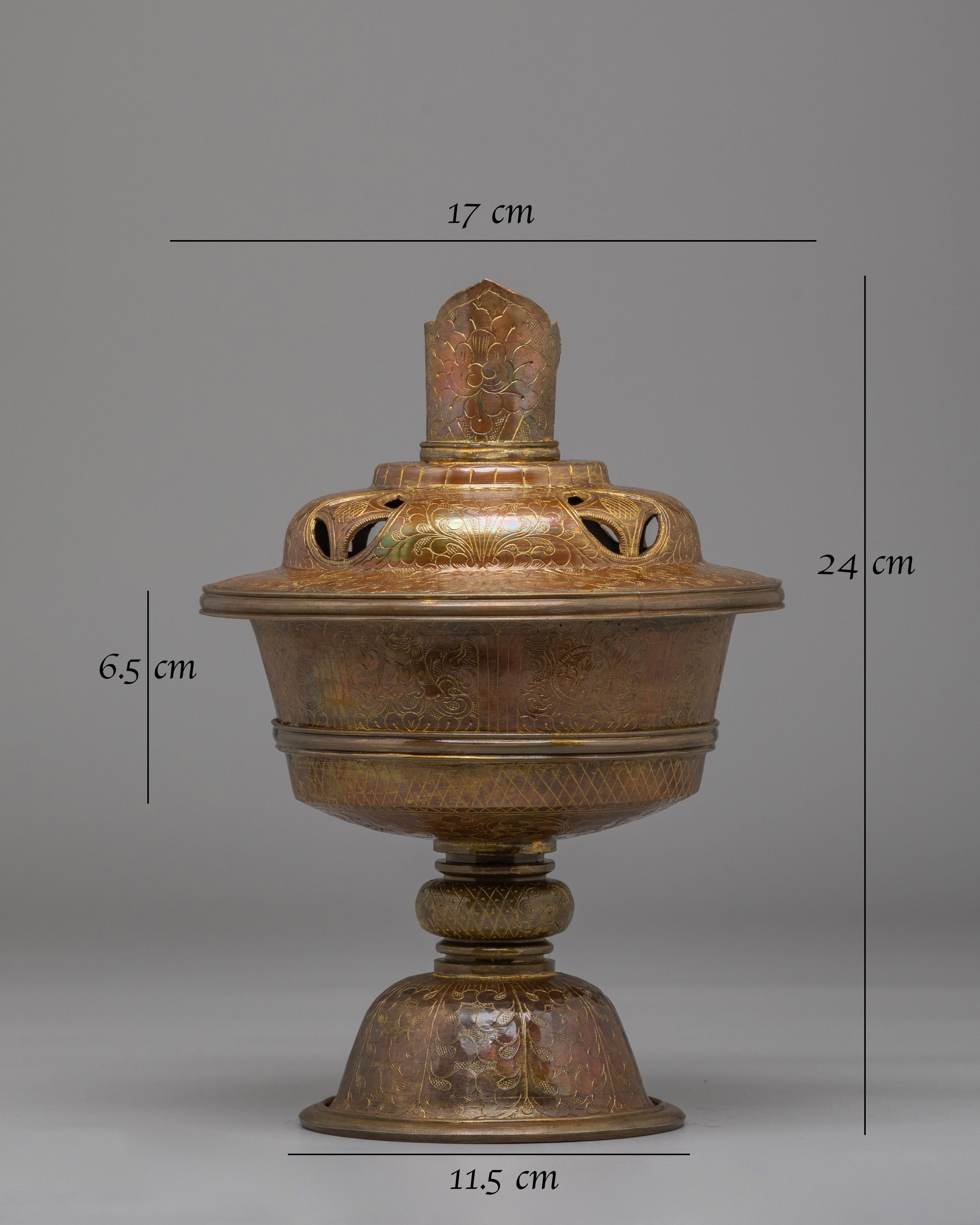 Ceremonial Butter Lamp | Tibetan Meditation & Altar Decor