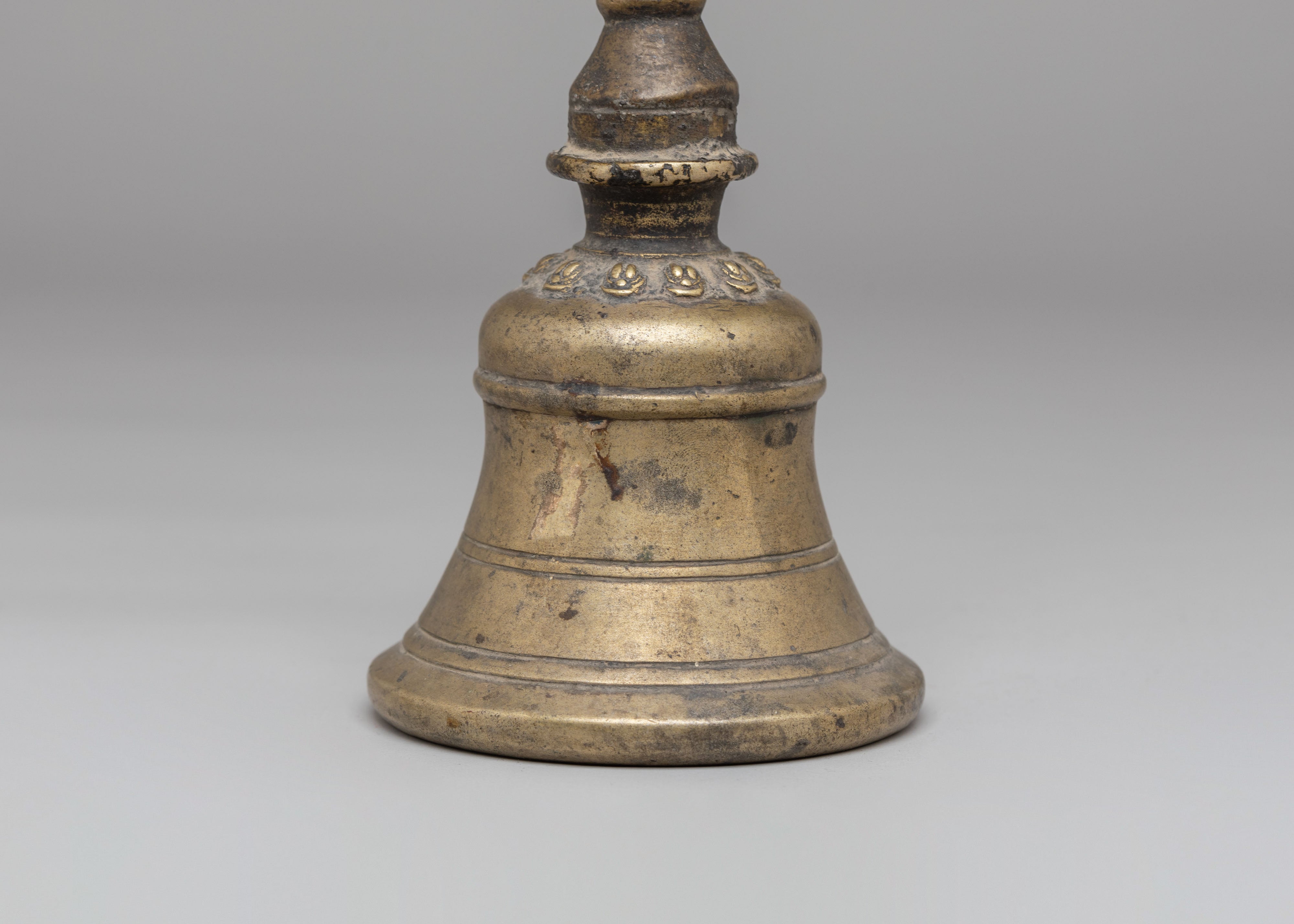 Handcrafted Antique Finish Bronze Bell | Tibetan Ritual Altar Bell