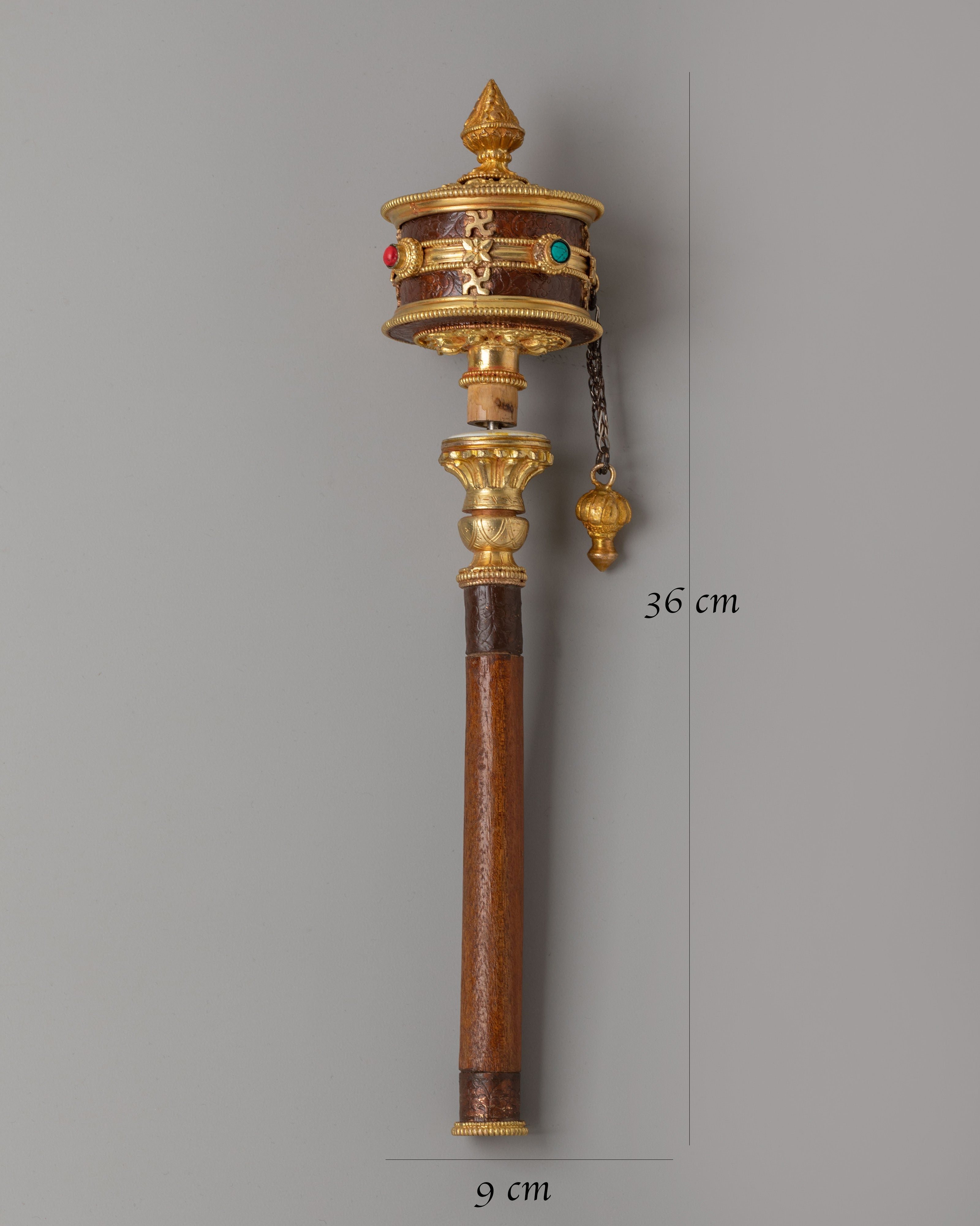 Spiritual Altar Prayer Wheel | Sacred Devotional Decor
