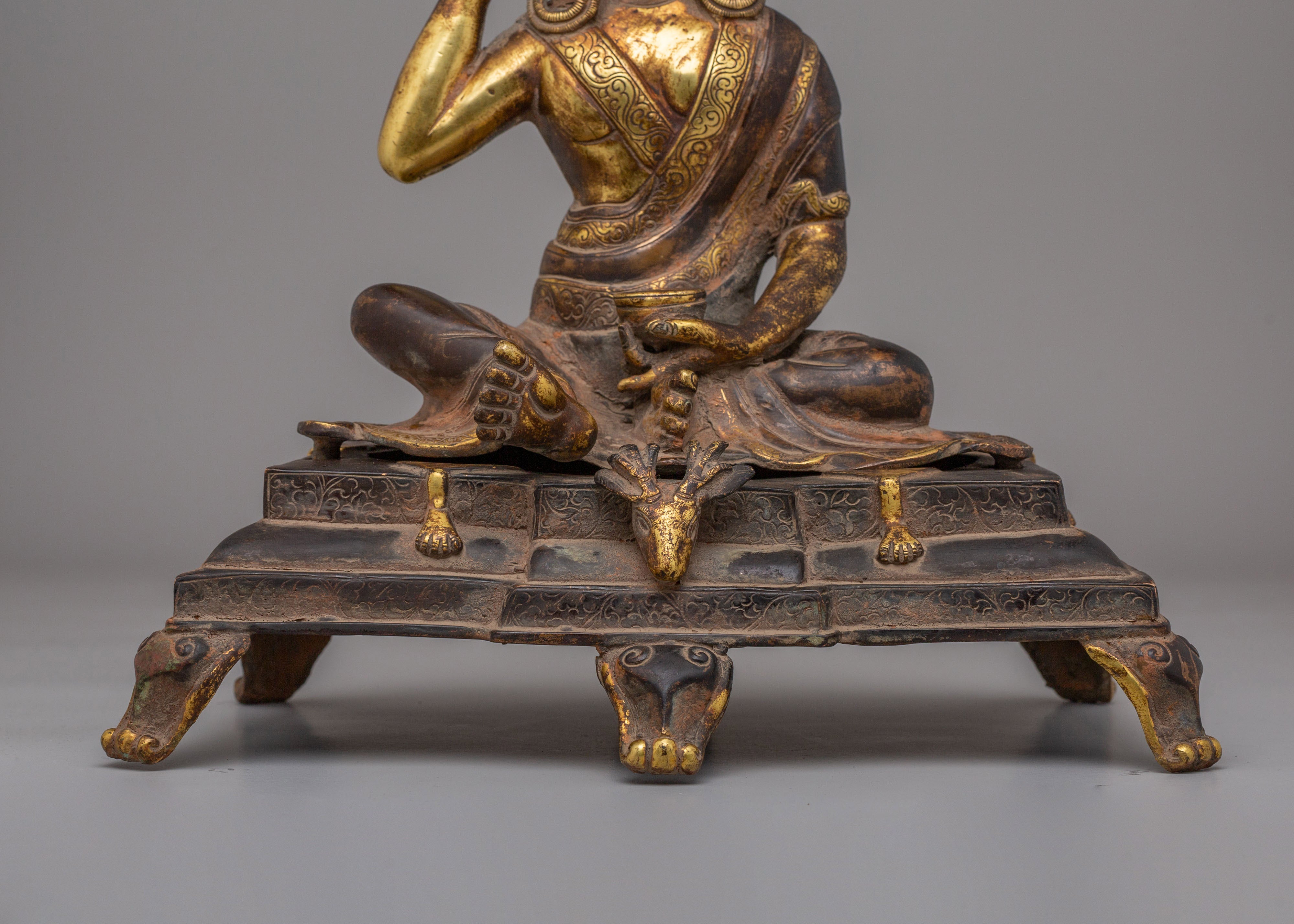 Milarepa Buddhist Yogi Statue | Symbol of Enlightenment & Inner Peace