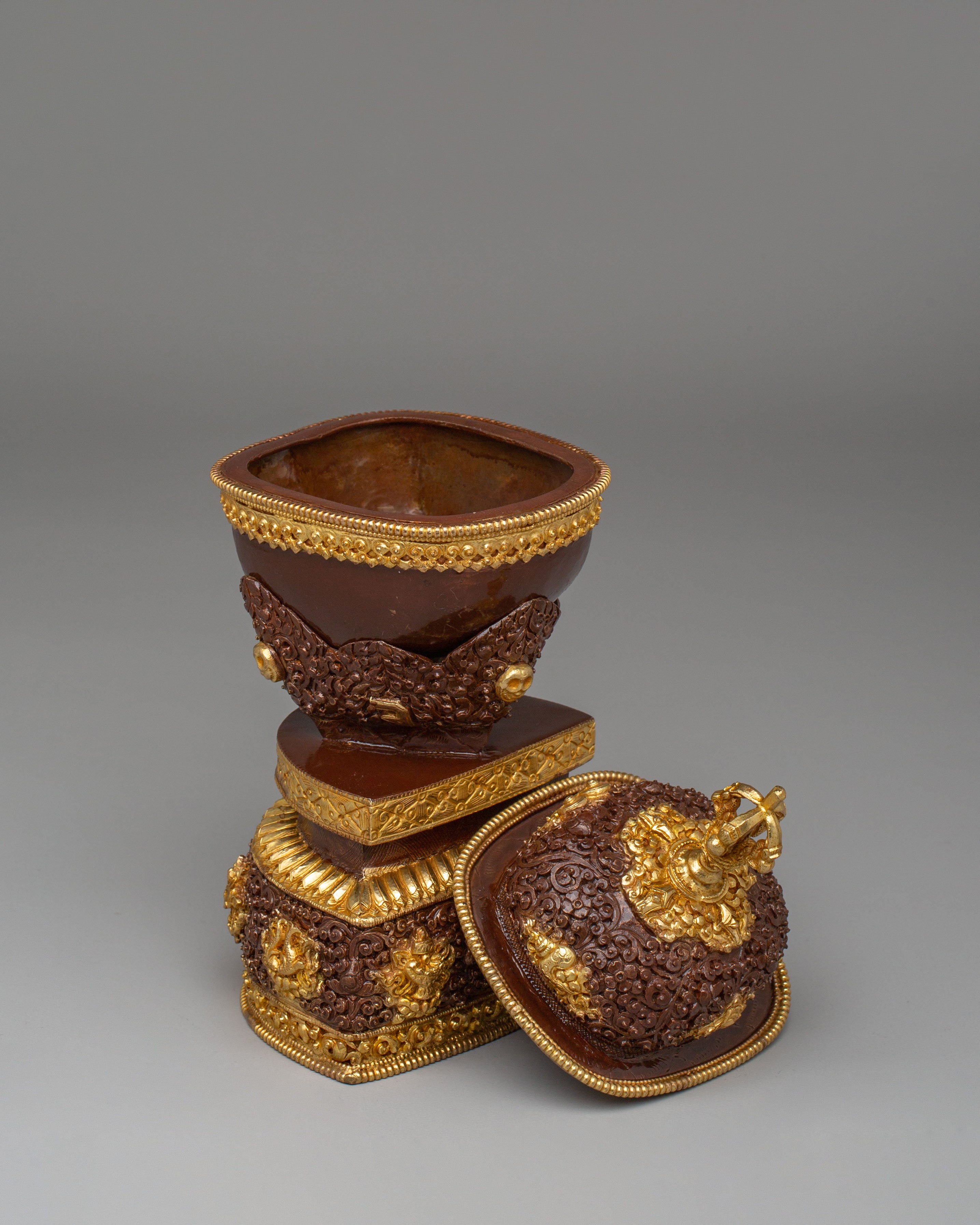 Buddhist Ritual Kapala for Altar Use | Symbolizing Purity and Devotion