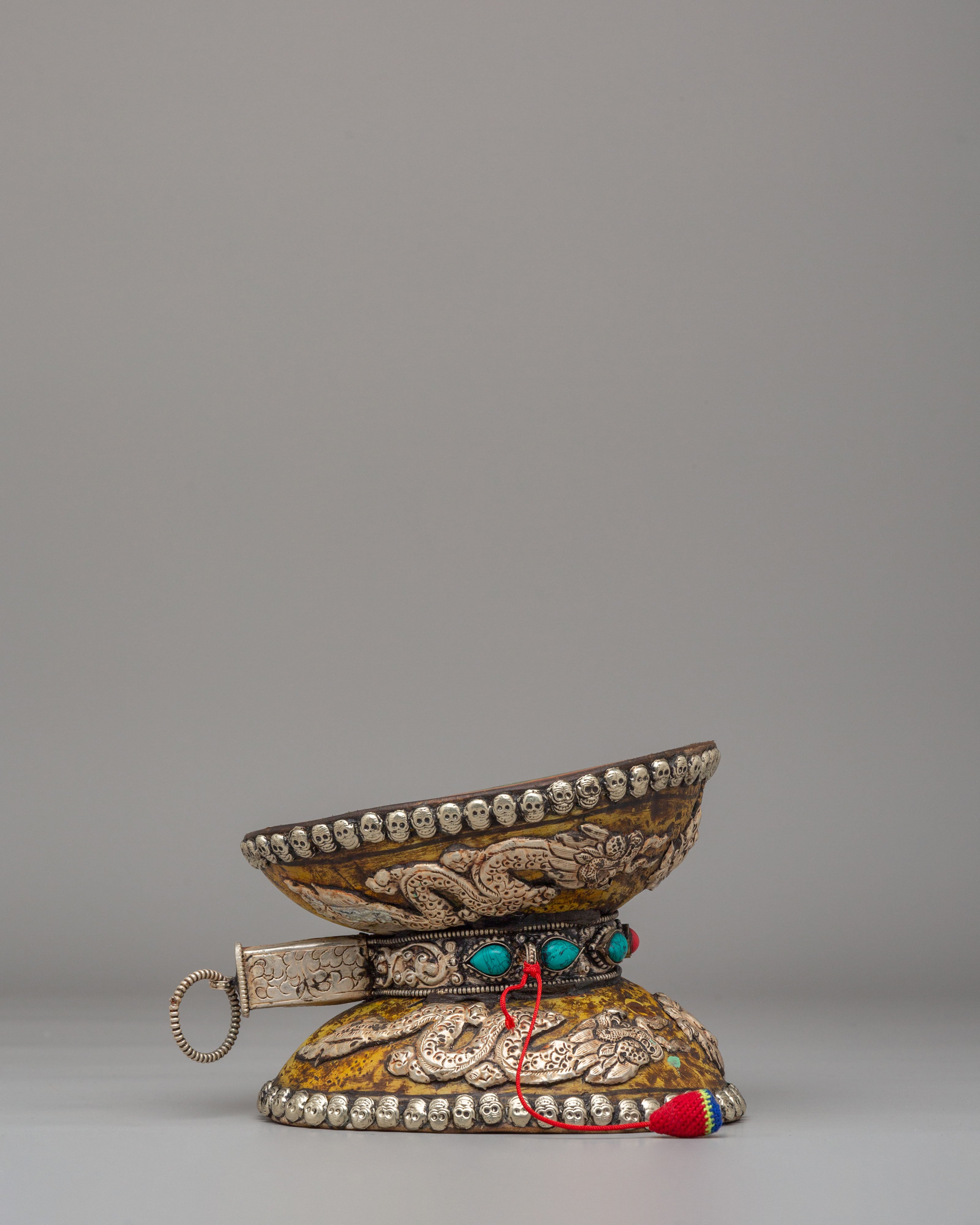 Sacred Ceremonial Damaru | Handcrafted Ritual Drum