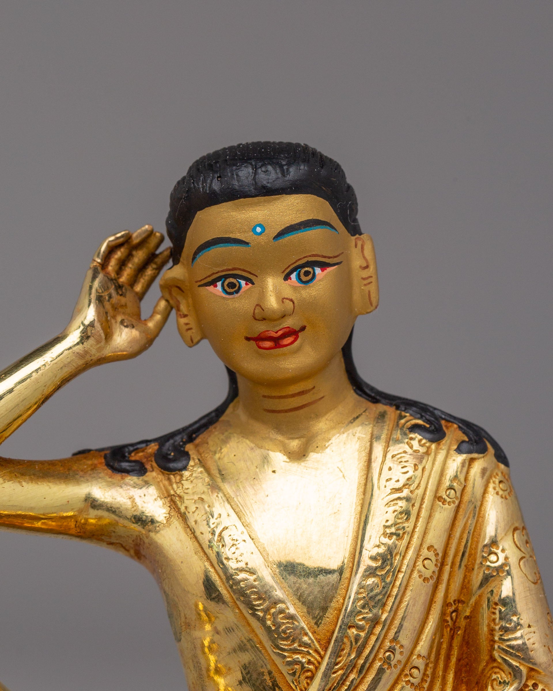 Sacred Milarepa Buddhist Master Statue | Tibetan Yogi Sculpture