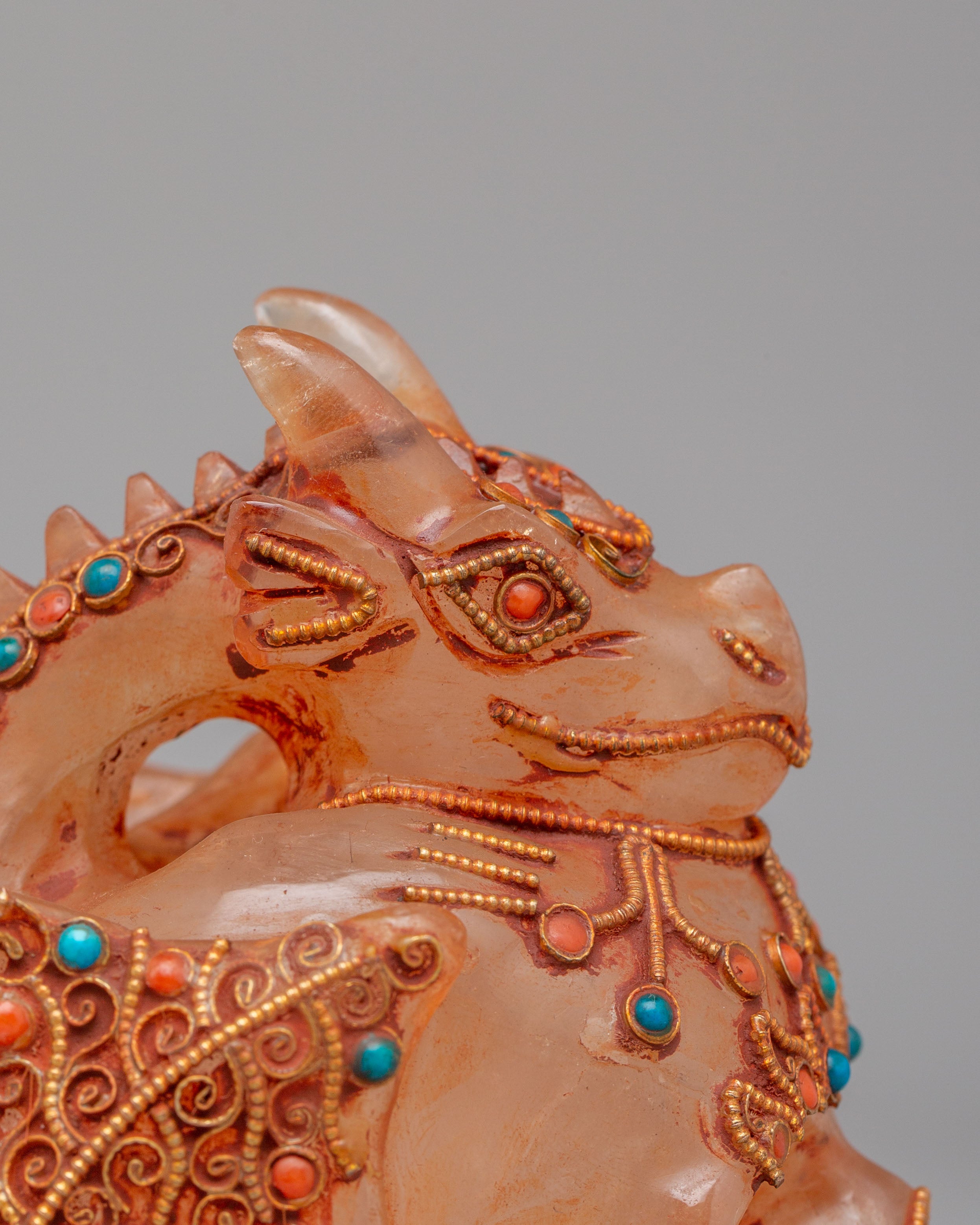 Himalayan Crystal Skull | Tibetan Buddhist Ritual Skull