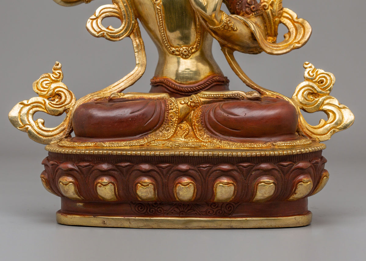 Tibetan Manjushri Statue | Wisdom Bodhisattva Sculpture