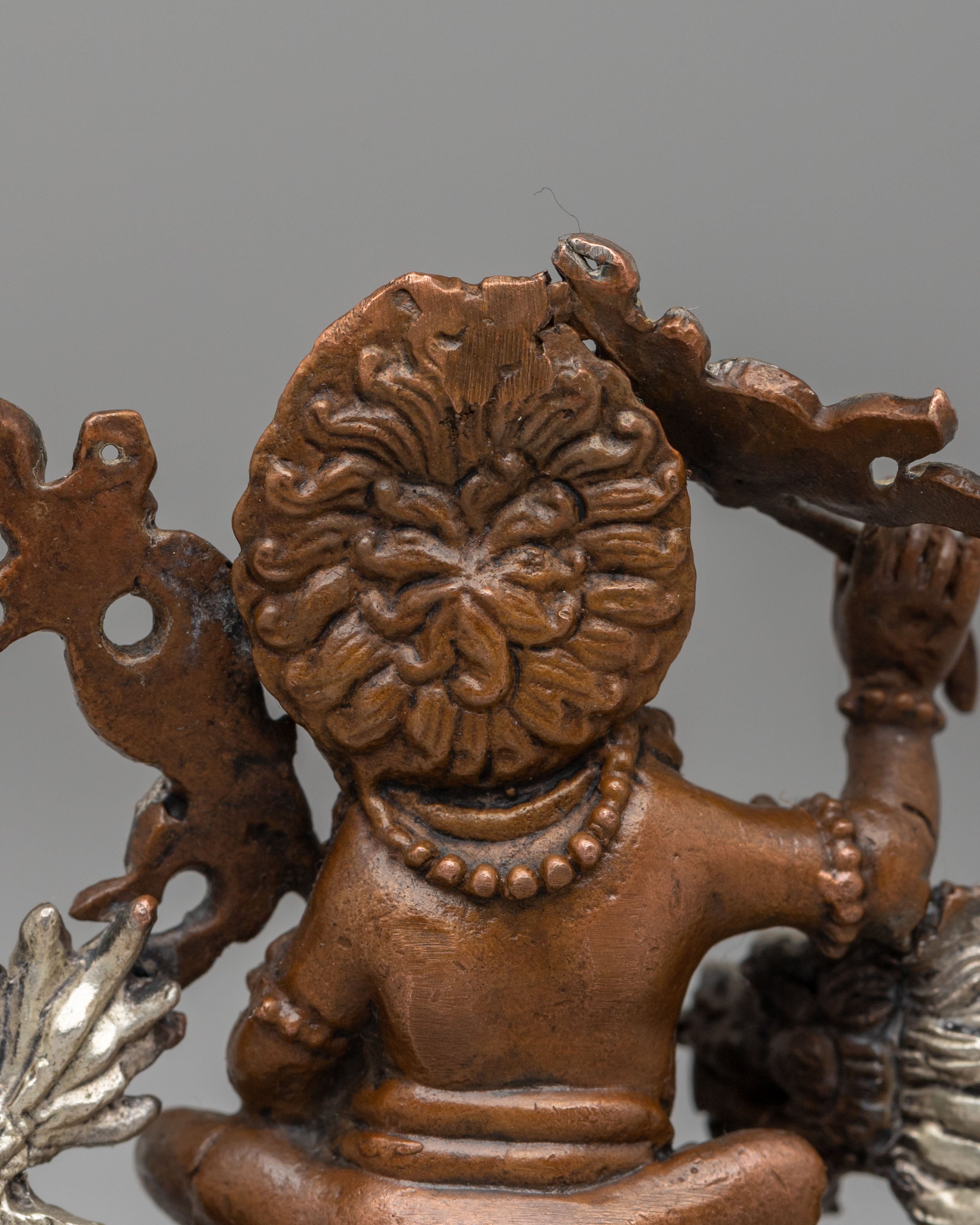 White Dzambhala Deity Statue | Buddhist Wealth God Sculpture