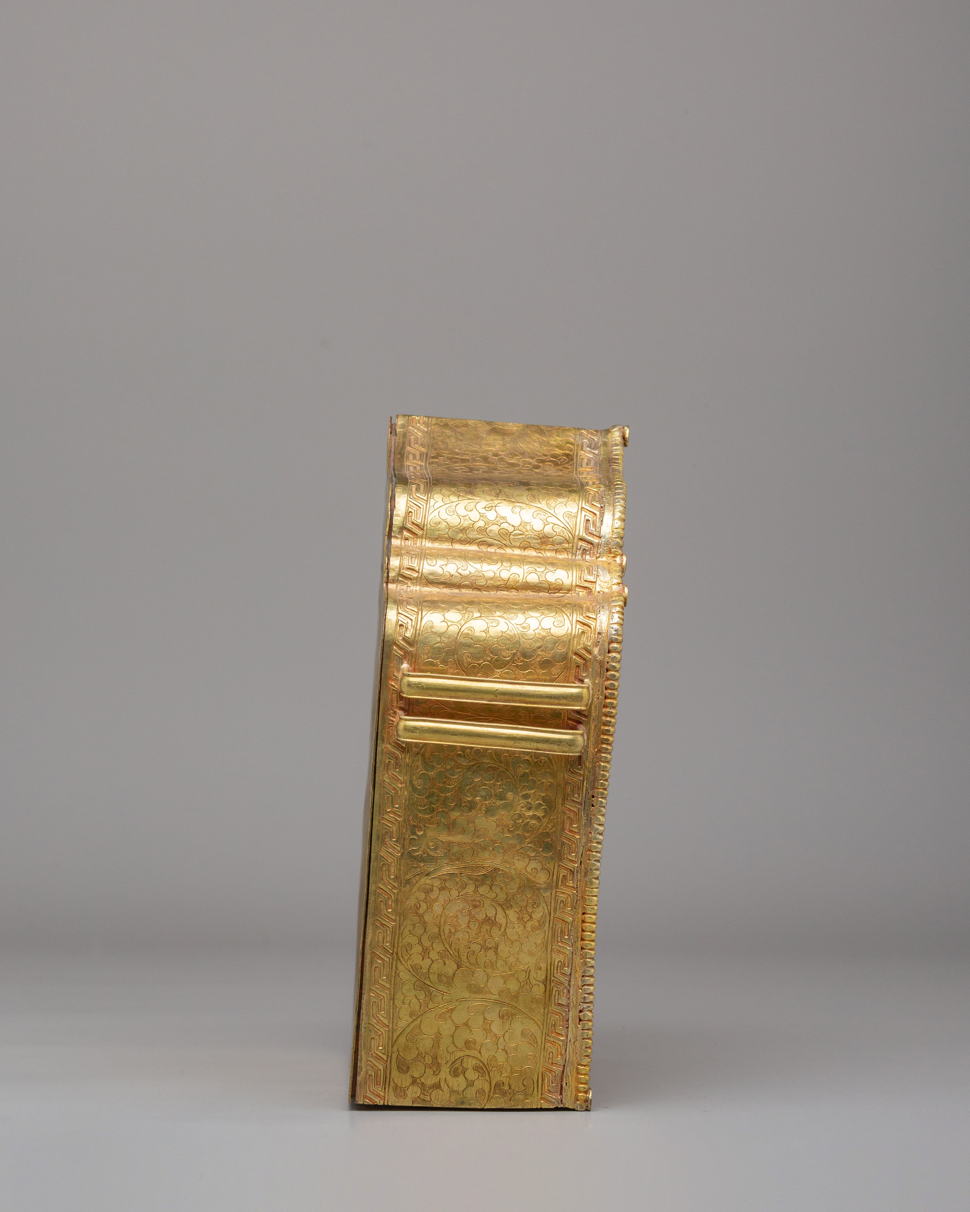 Deities Carved Ghau Box | Himalayan Amulet Box