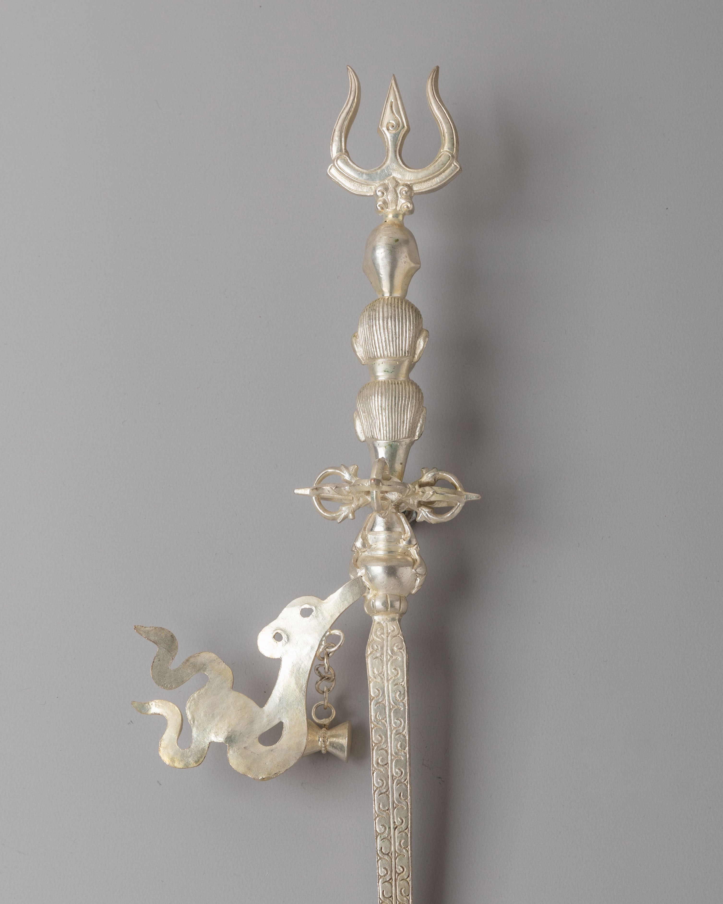 Spiritual Khatvanga Ritual Staff | Sacred Tibetan Tantric Tool
