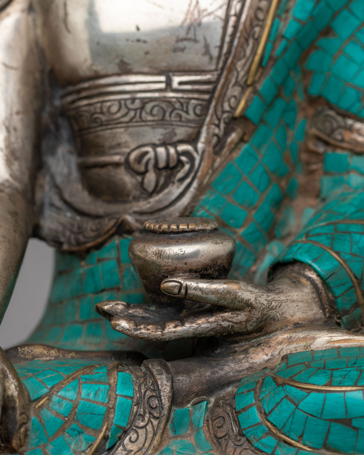 Crown Shakyamuni Buddha Altar Statue | Buddhist Altar Decor