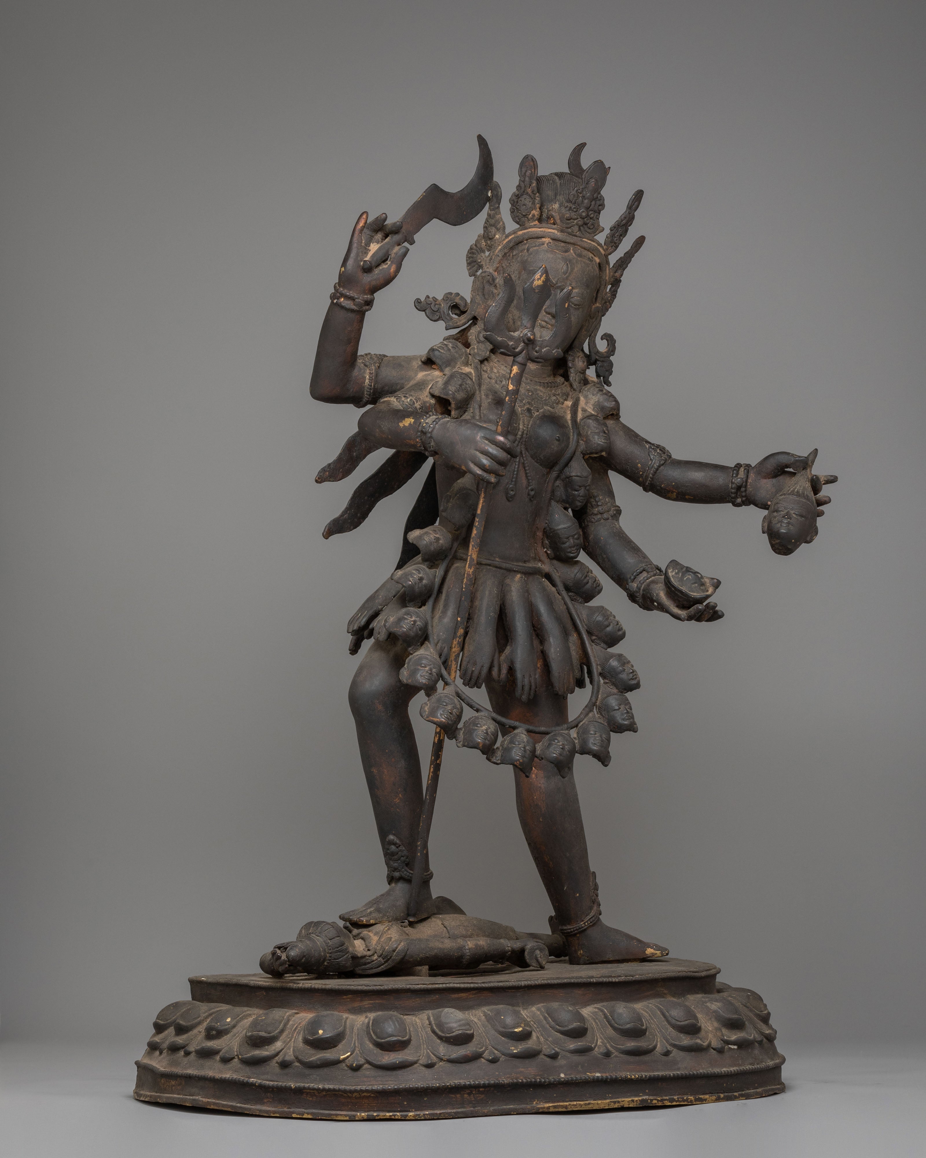 Wrathful Goddess Kali Statue | Hindu Deity for Protection