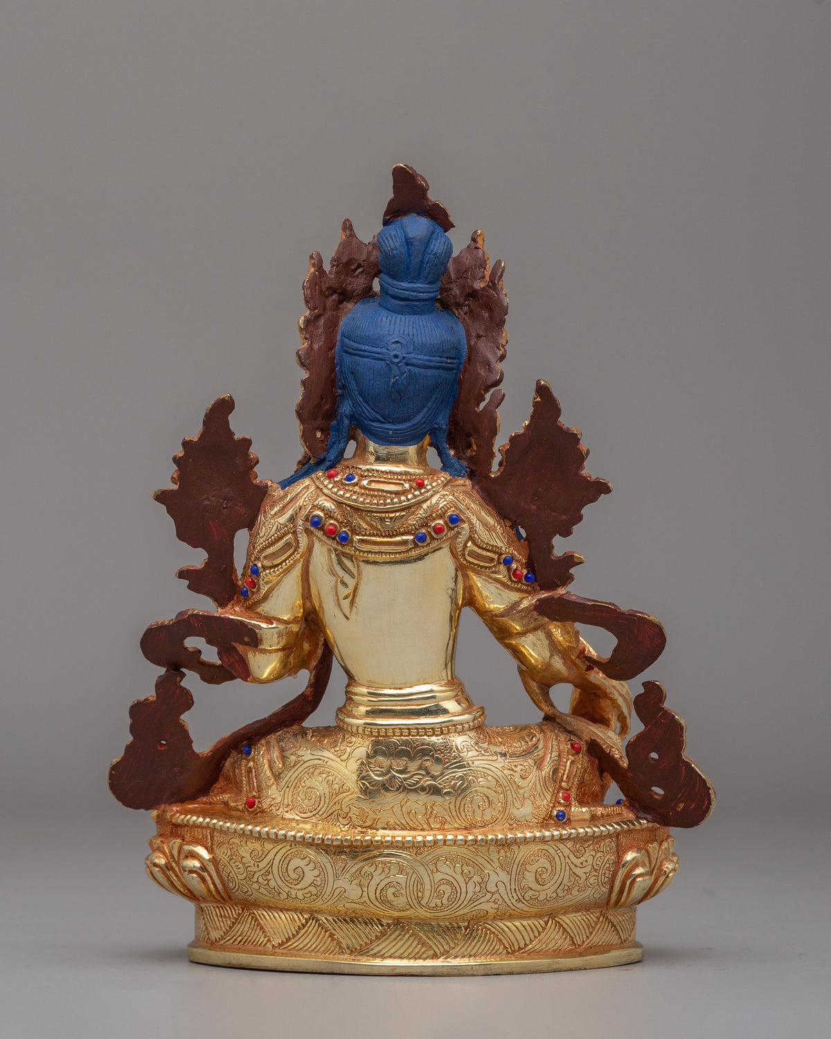 Himalayan Compassion Green Tara Statue | Divine Feminine Wisdom Art