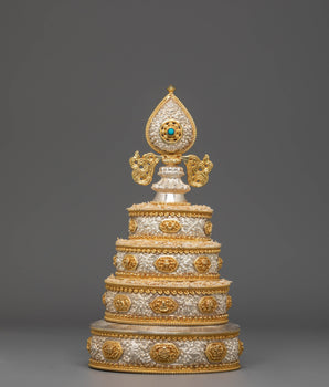 Pure Silver Copper Mandala