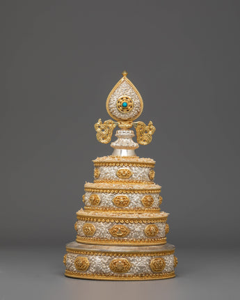 Pure Silver Copper Mandala