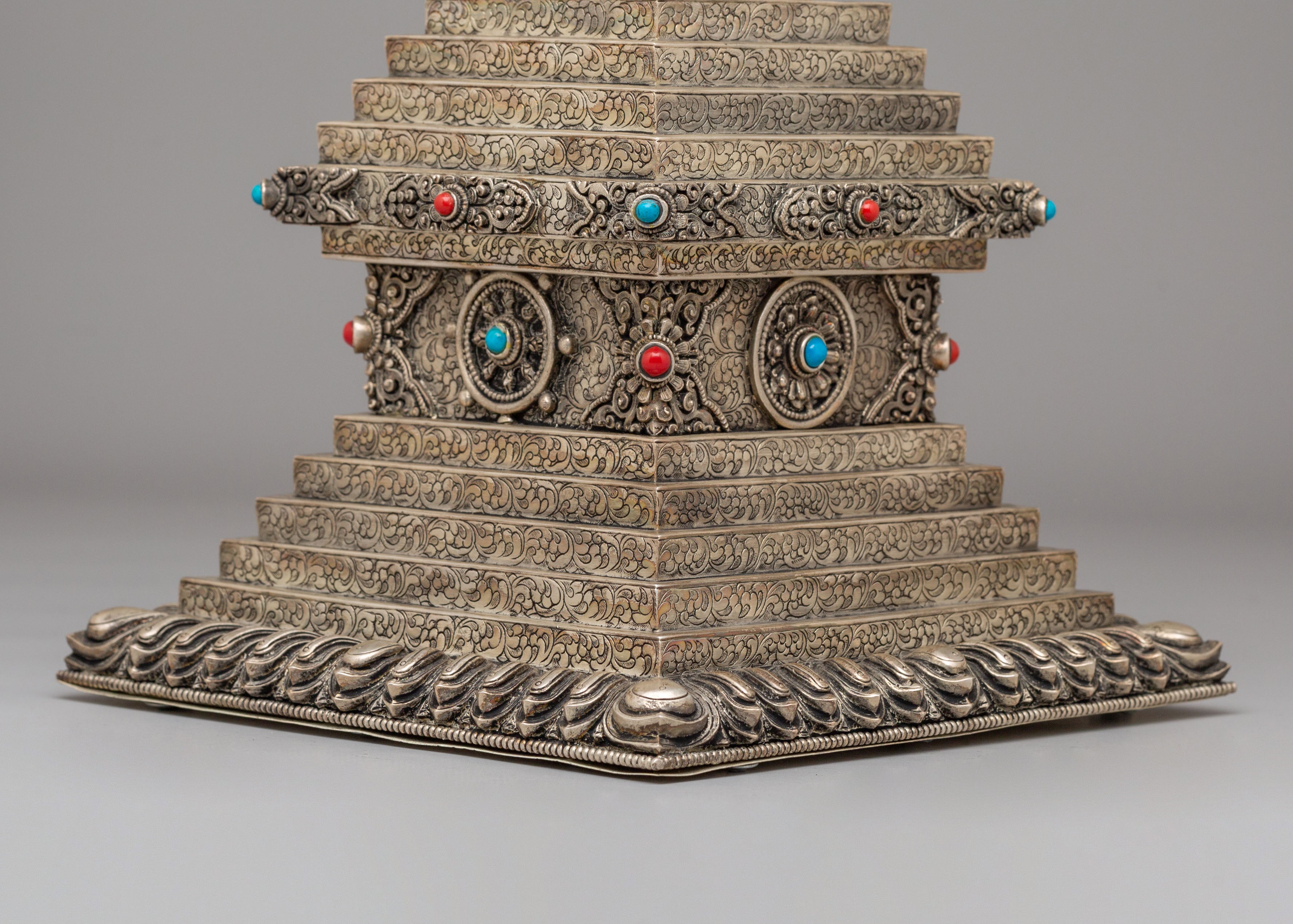 Sacred Buddhist Jangchub Stupa | Gemstone Buddhist Shrine