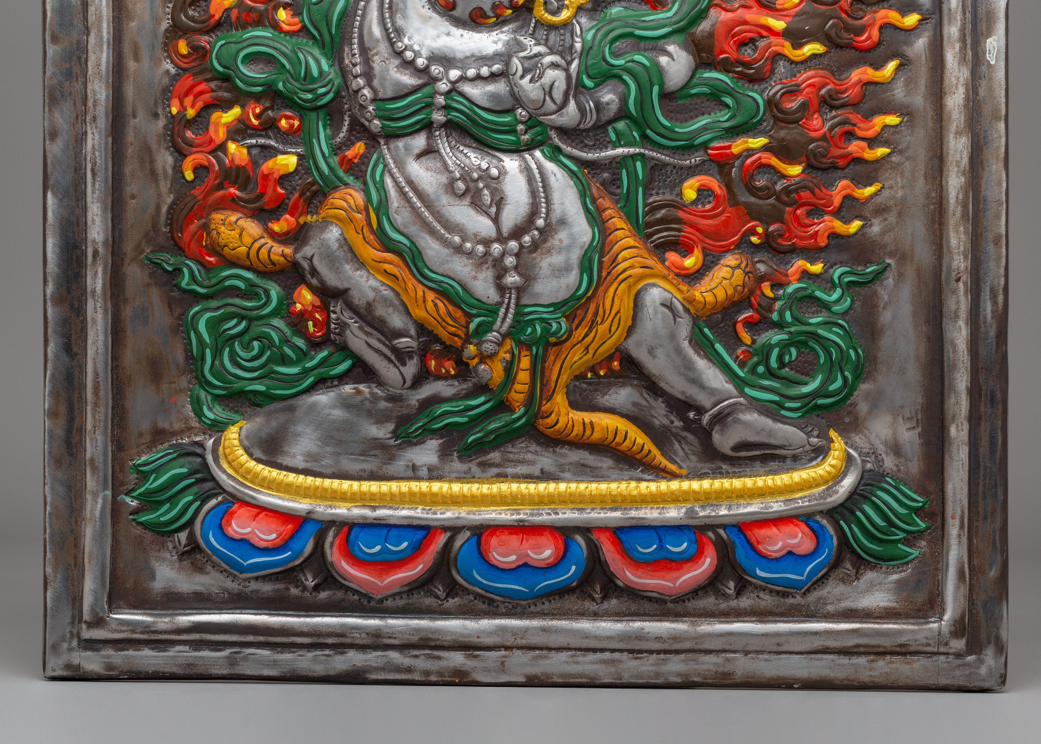 Spiritual Vajrapani Wall Hanging | Tibetan Artwork for Home Decor