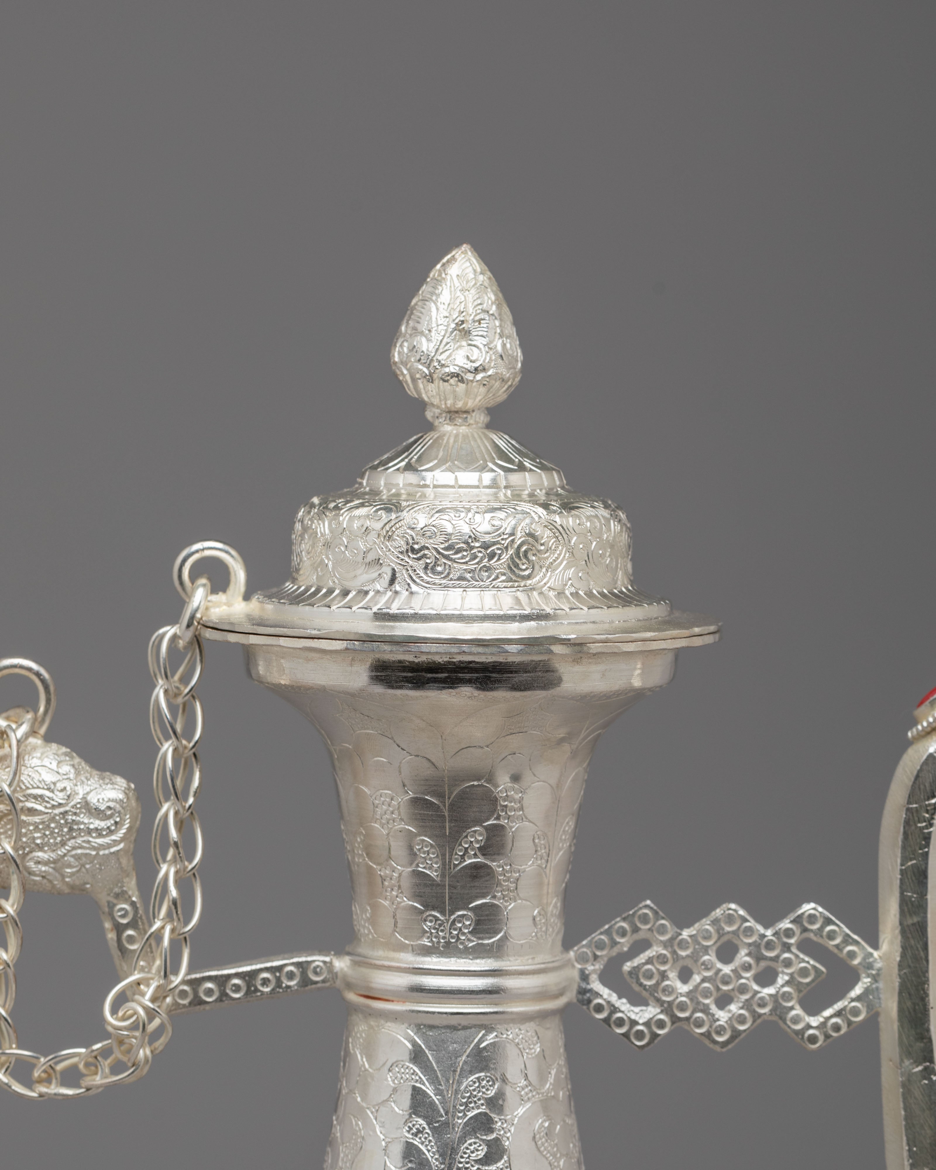 Decorative Handmade Tea Pot | Silver Plated Copper Body