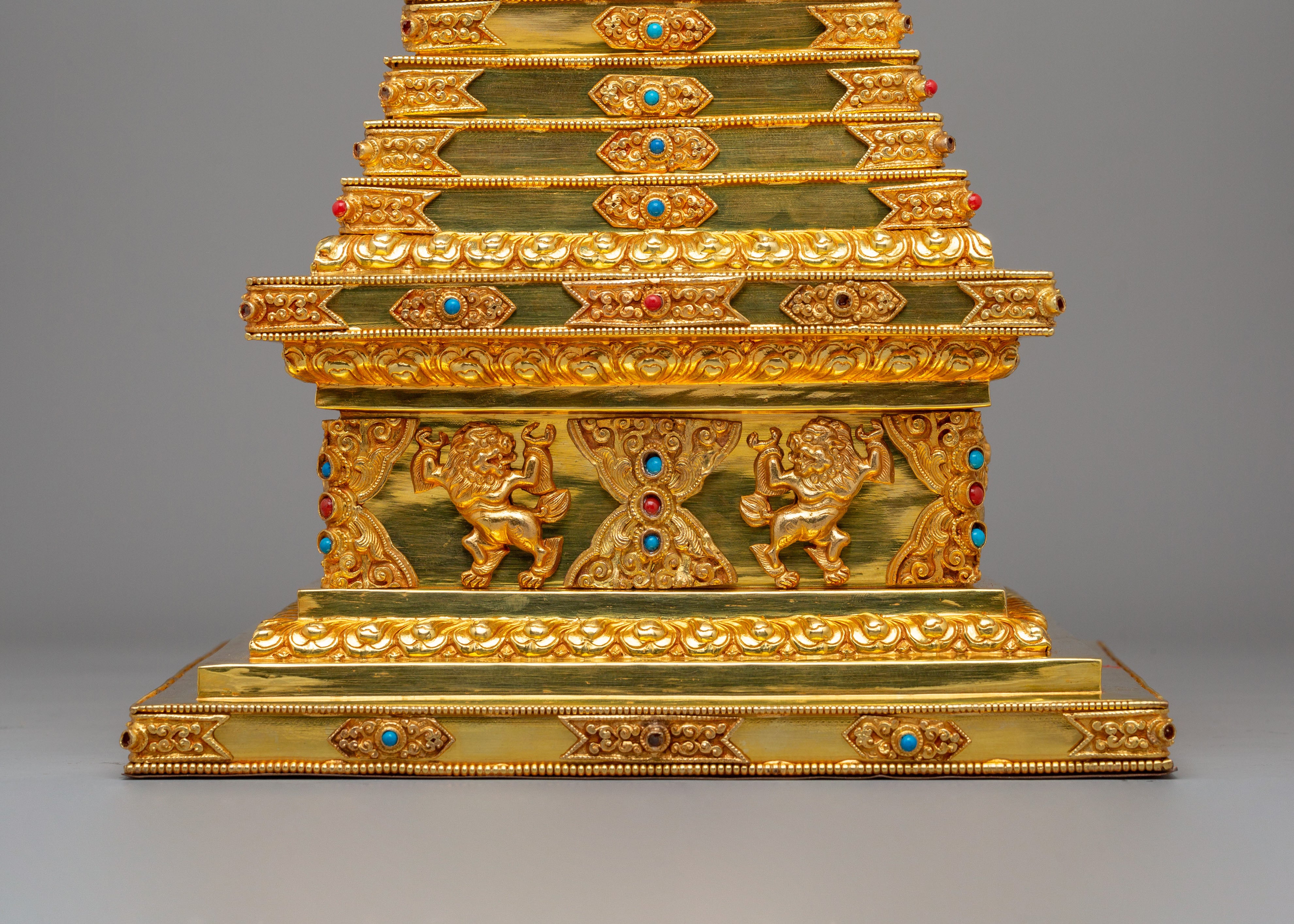 Handmade Altar Buddhist Enlightenment Stupa | Symbol of Wisdom and Inner Peace