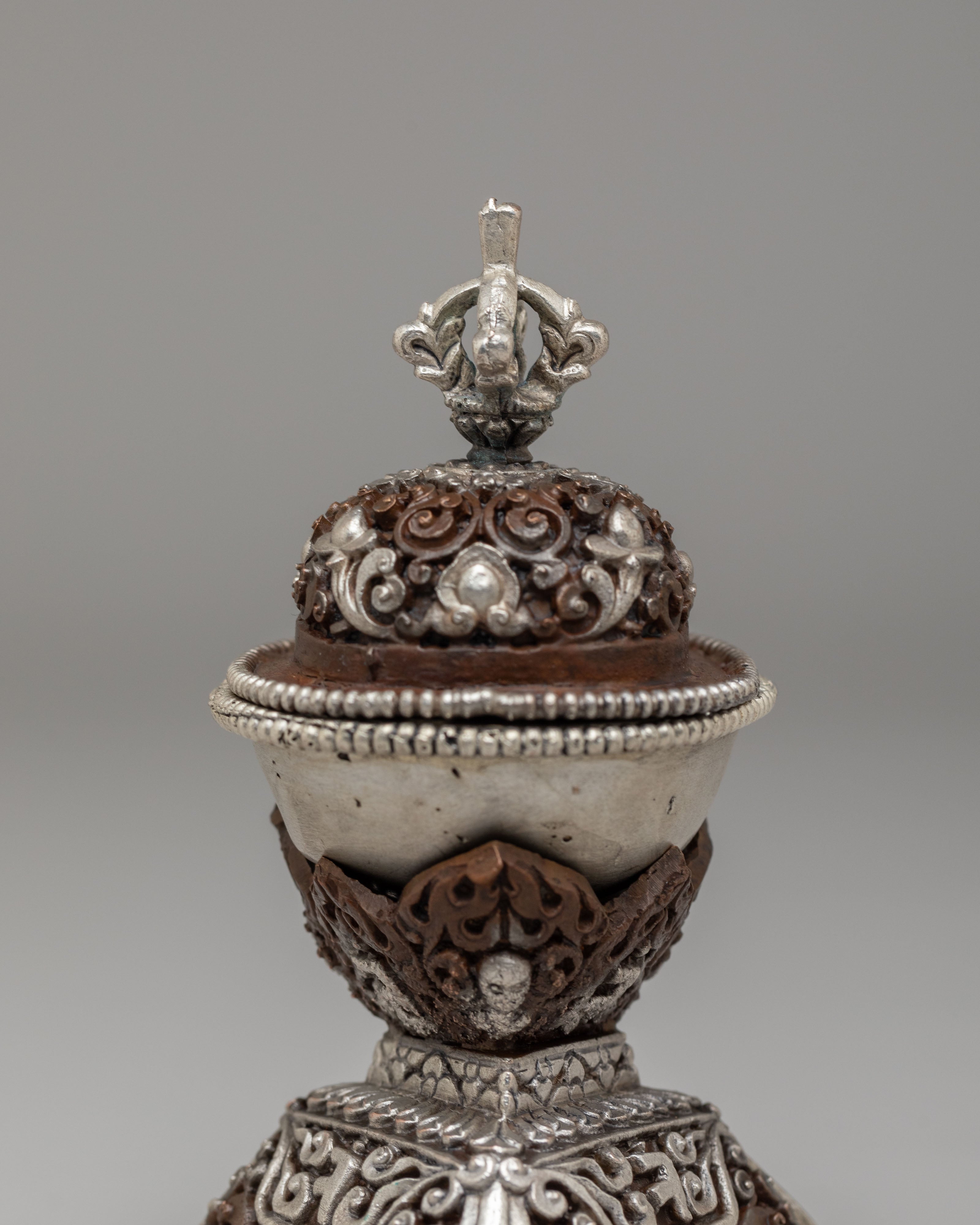 Tibetan Kapala Ritual Set | Sacred Offering Vessel for Tantric Ceremonies