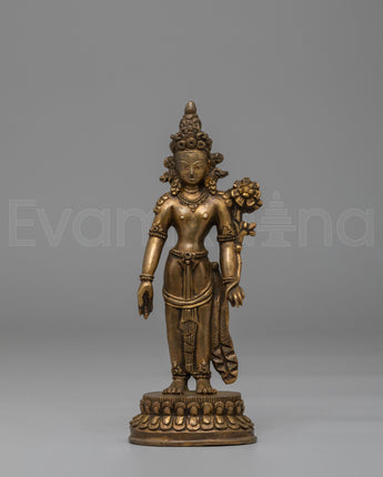 handcrafted Standing Tara Statue 