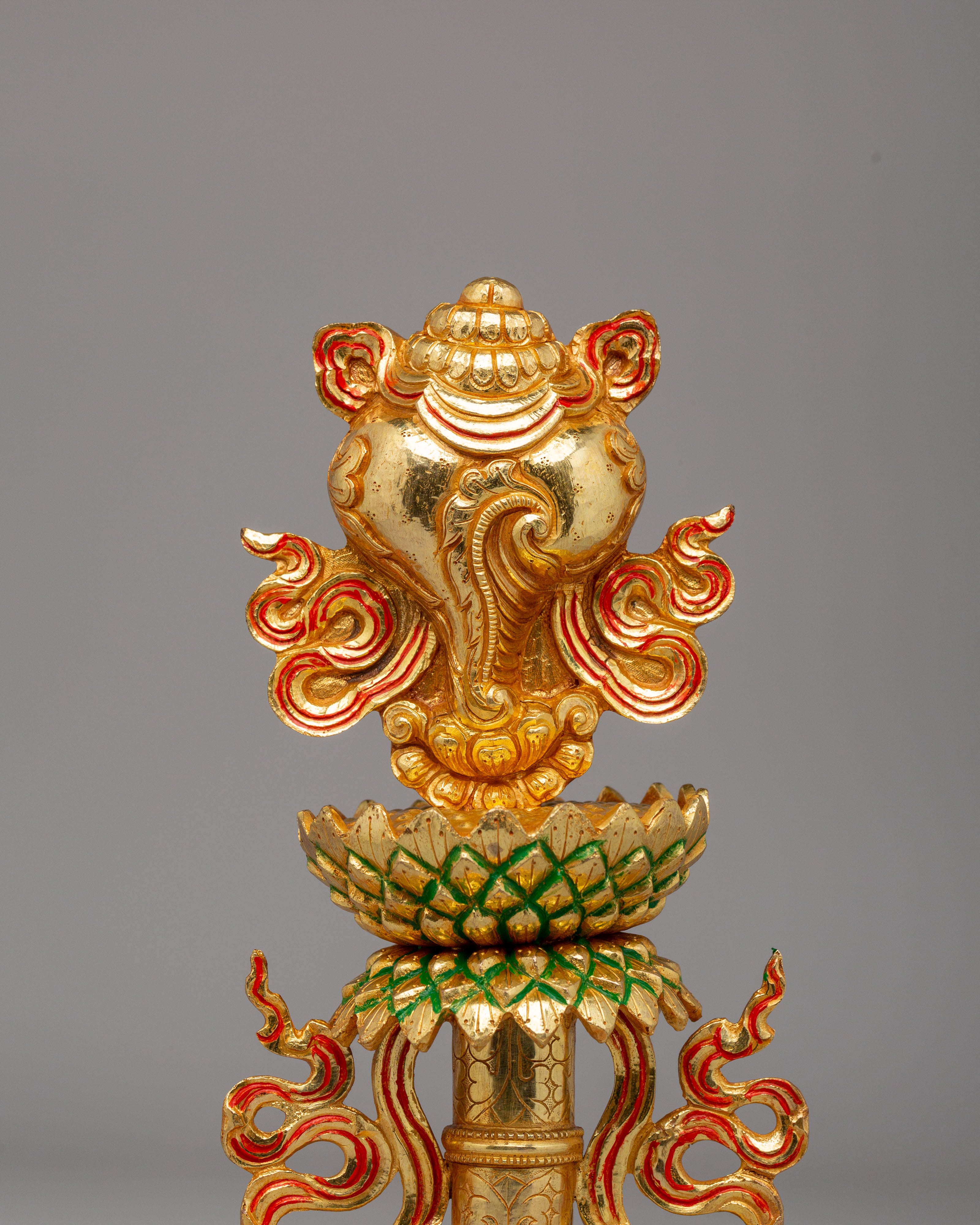 Buddhist Eight Symbols Sculpture Set | A Sacred Representation of Spiritual Blessings