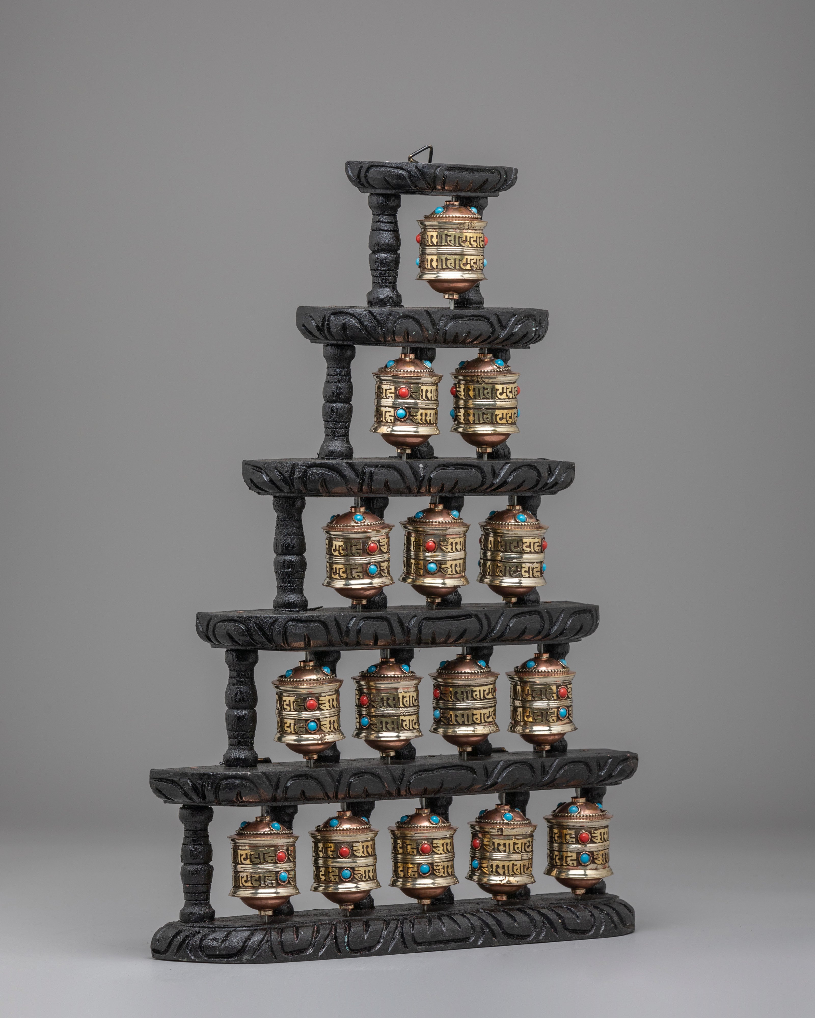 Buddhist Shrine Paryer Wheel | Mantra Wheel for Meditation