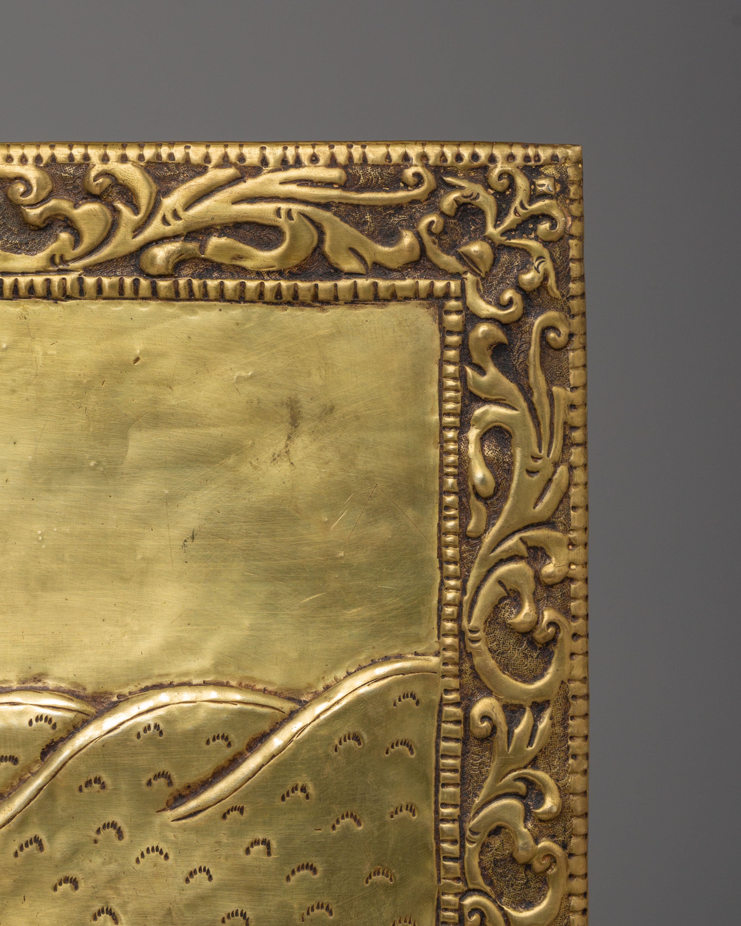 Copper Seven Horses Wall Hanging | Tibetan Decor