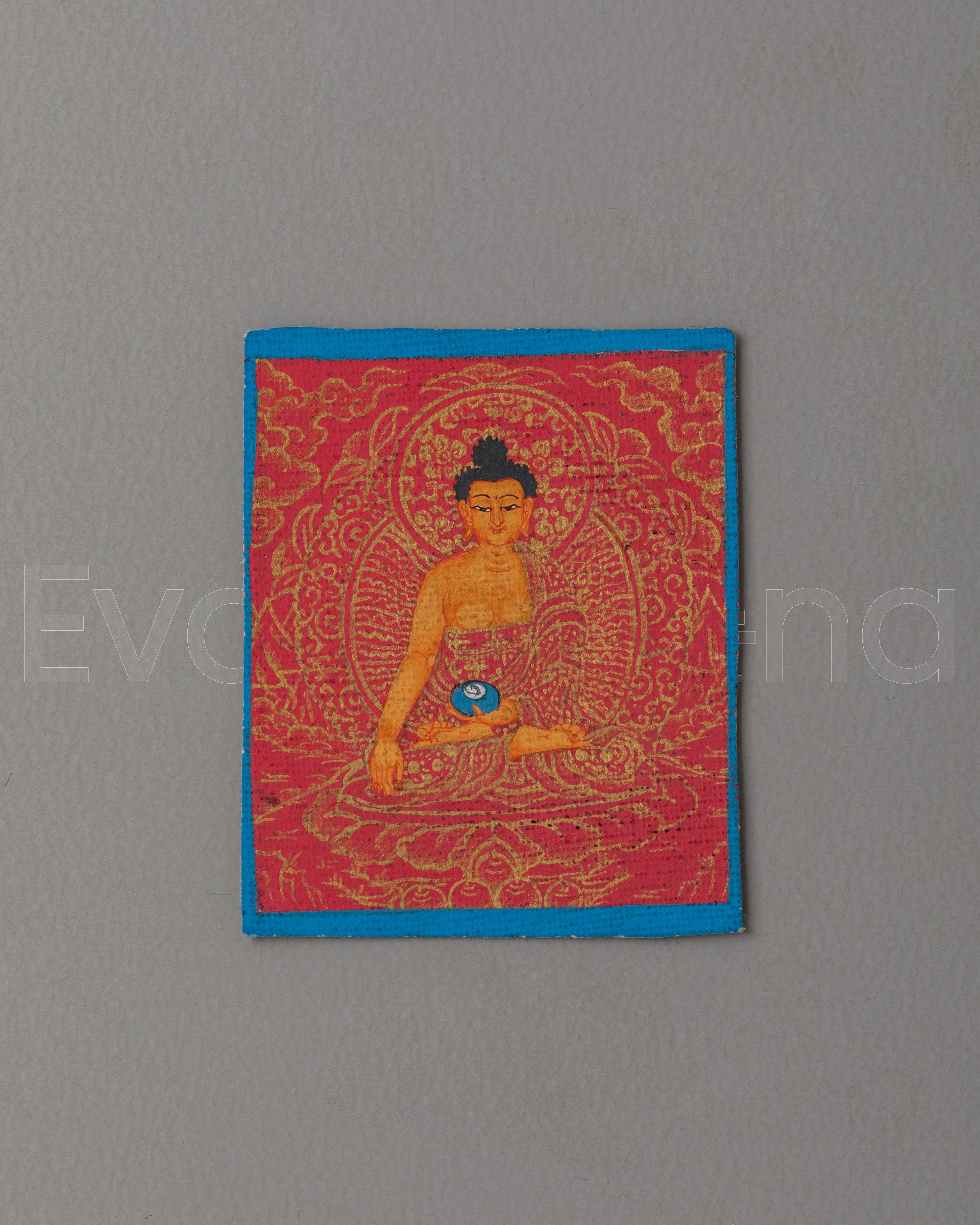 Handmade Gautam Buddha Thangka For Locket | Perfect Spiritual Gift