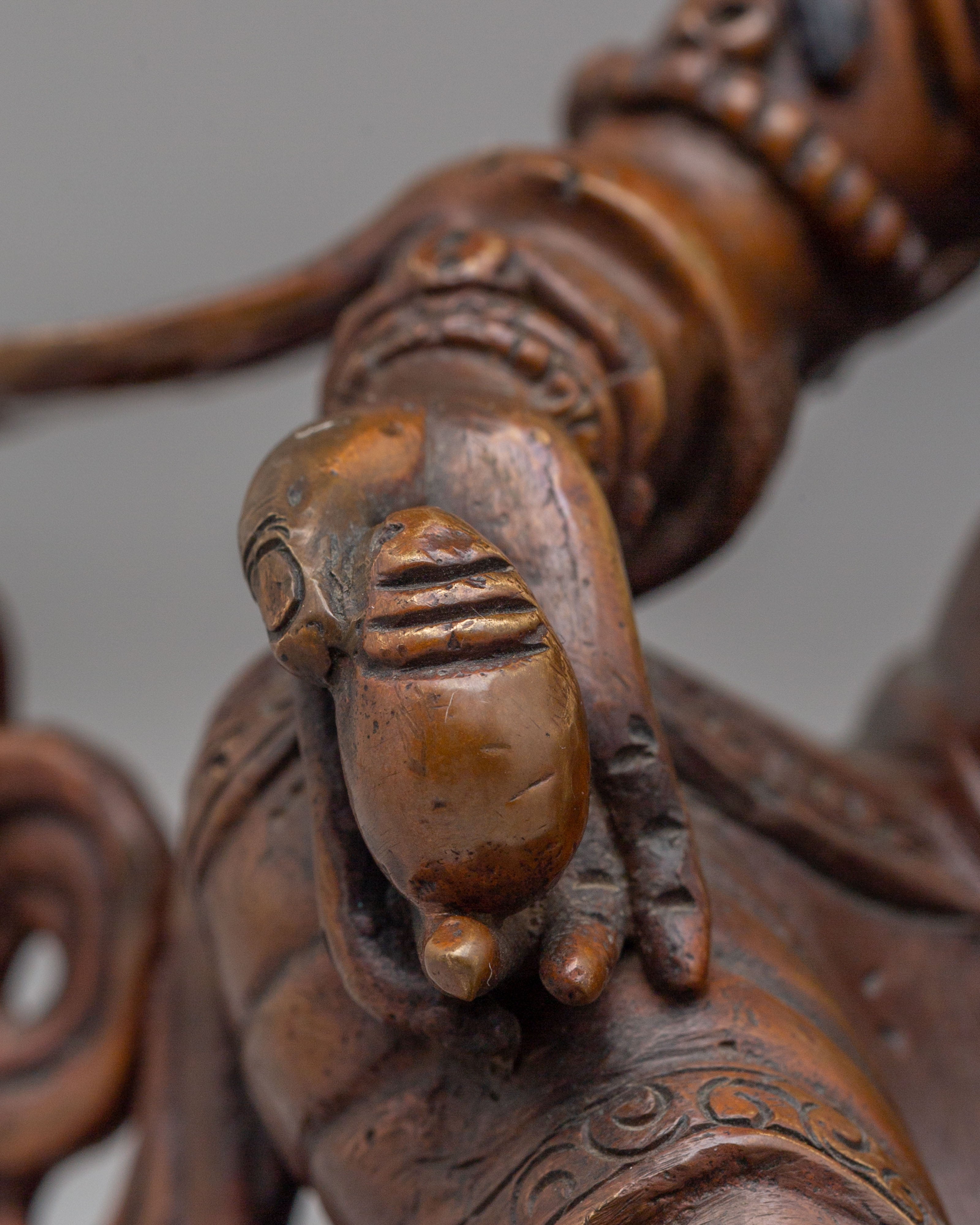 Buddhist Dzambhala with Consort Sculpture | Wealth Deity Statue