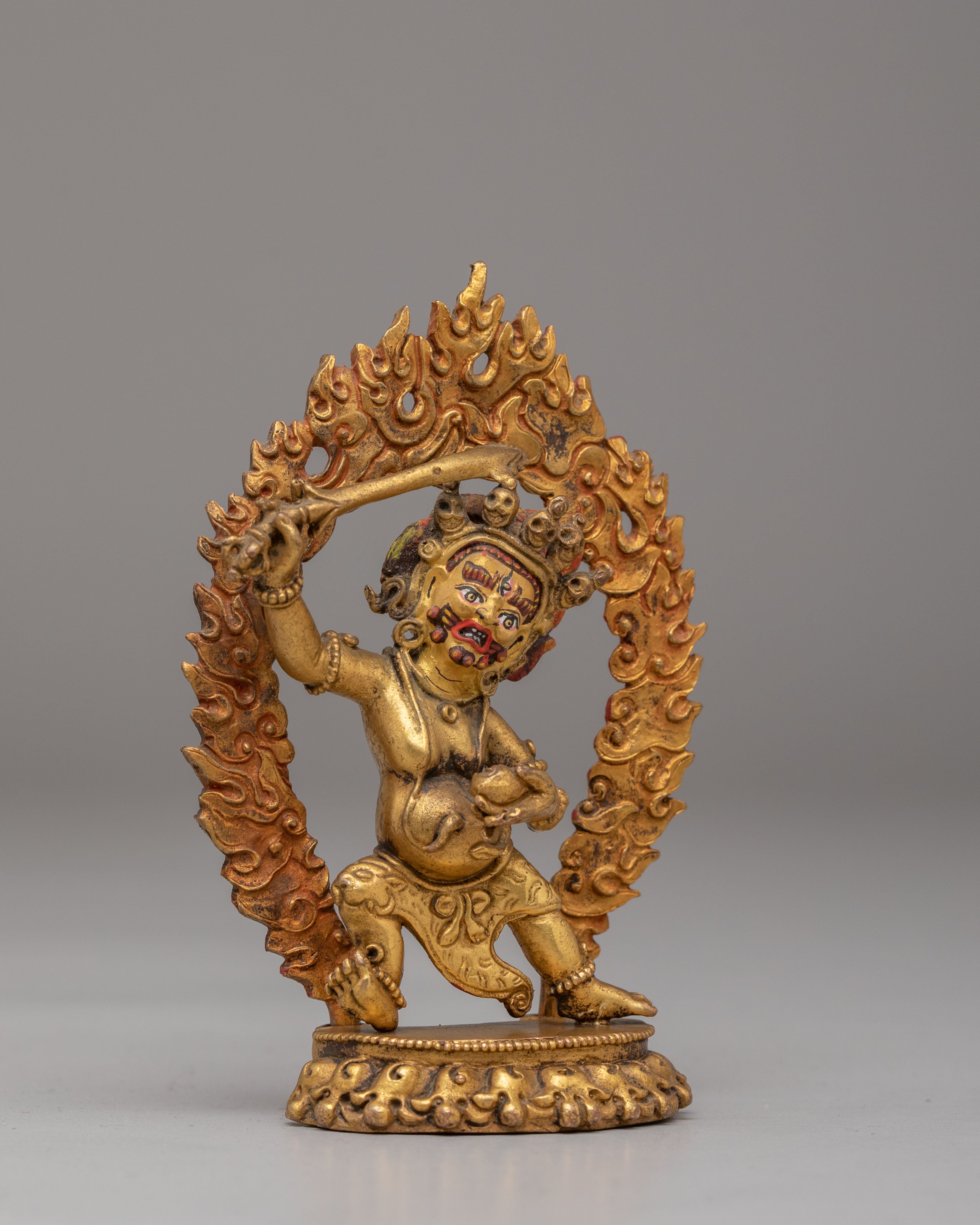 khadgapani Deity Sculpture | Tibetan Protector Statue