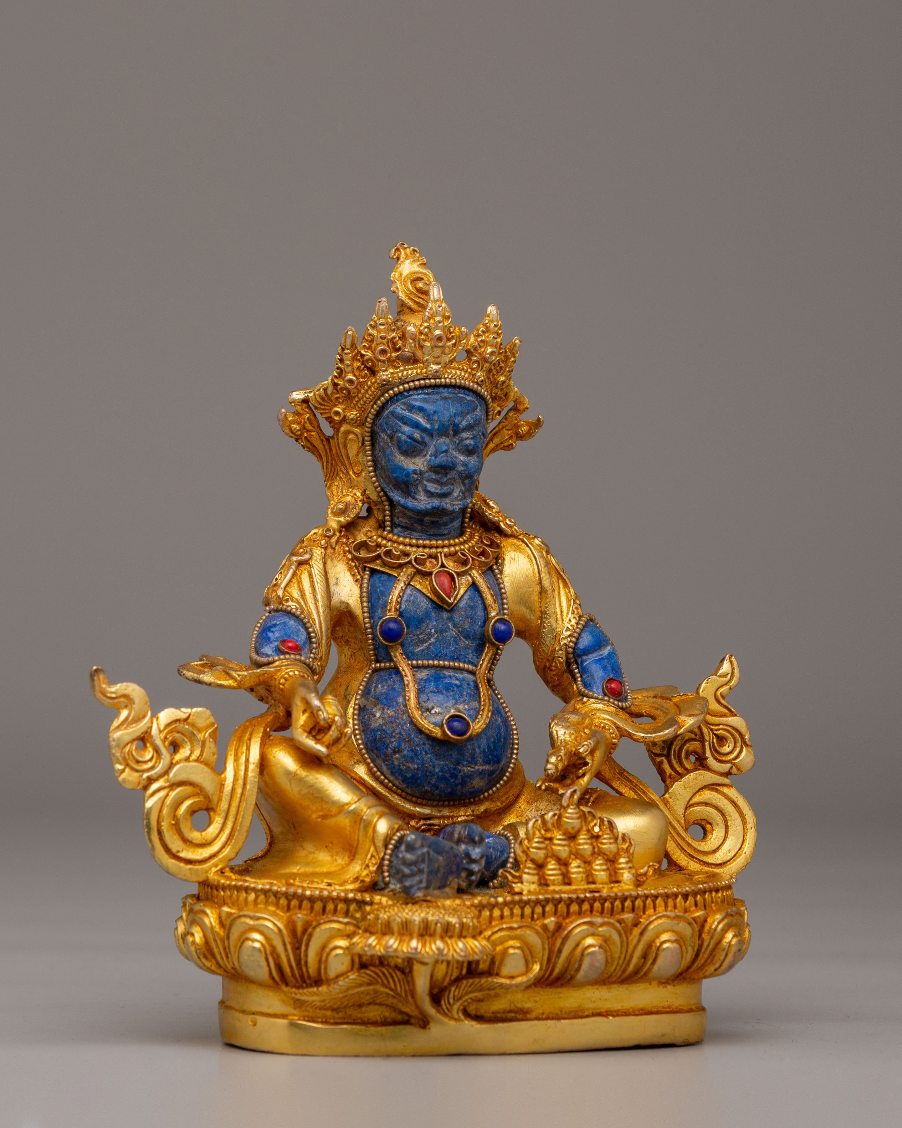 Sacred Dzambhala Deity Statue | Tibetan Wealth Deity