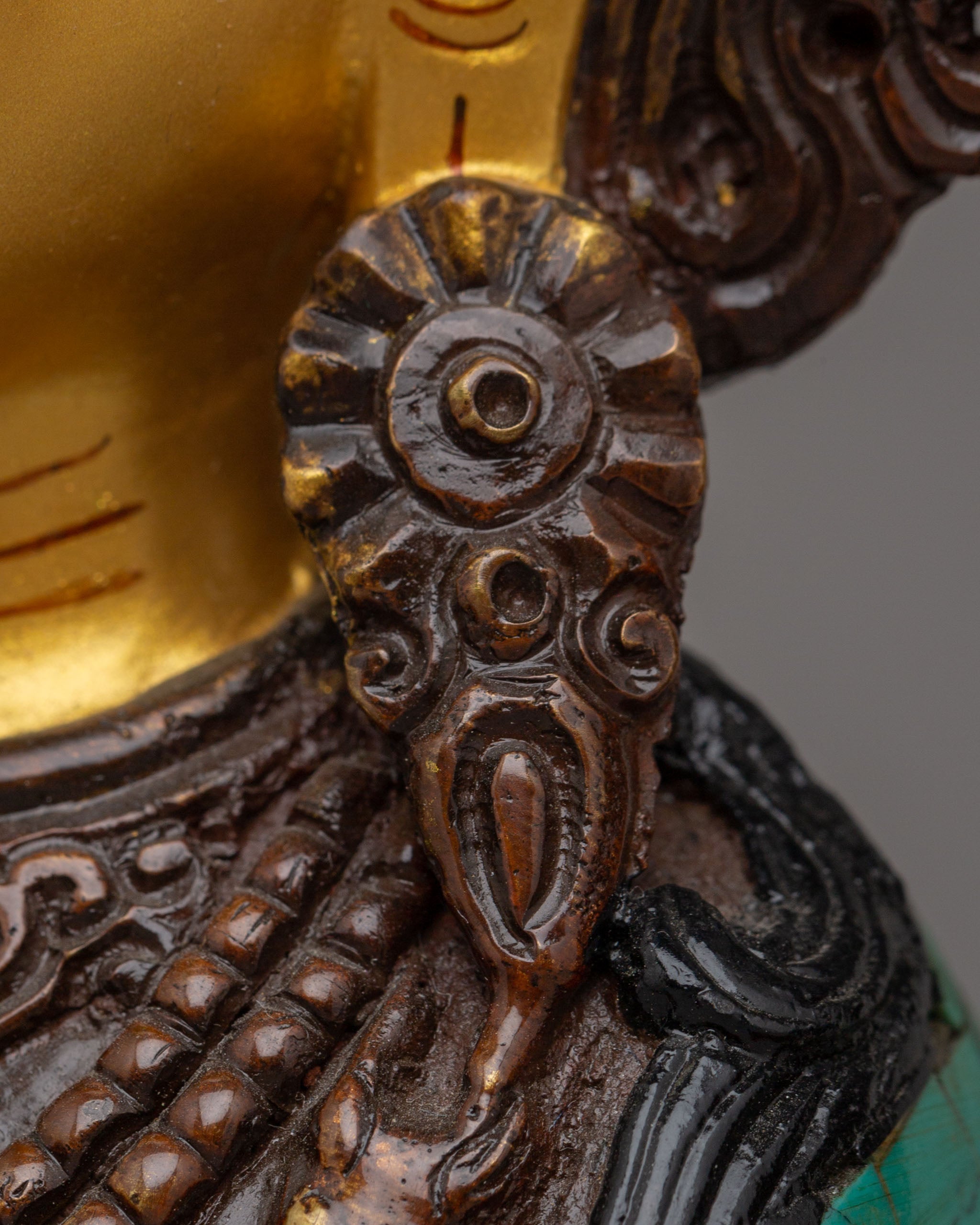 Handcrafted Chenrezig Deity Statue | Tibetan Avalokiteshvara Bodhisattva Sculpture