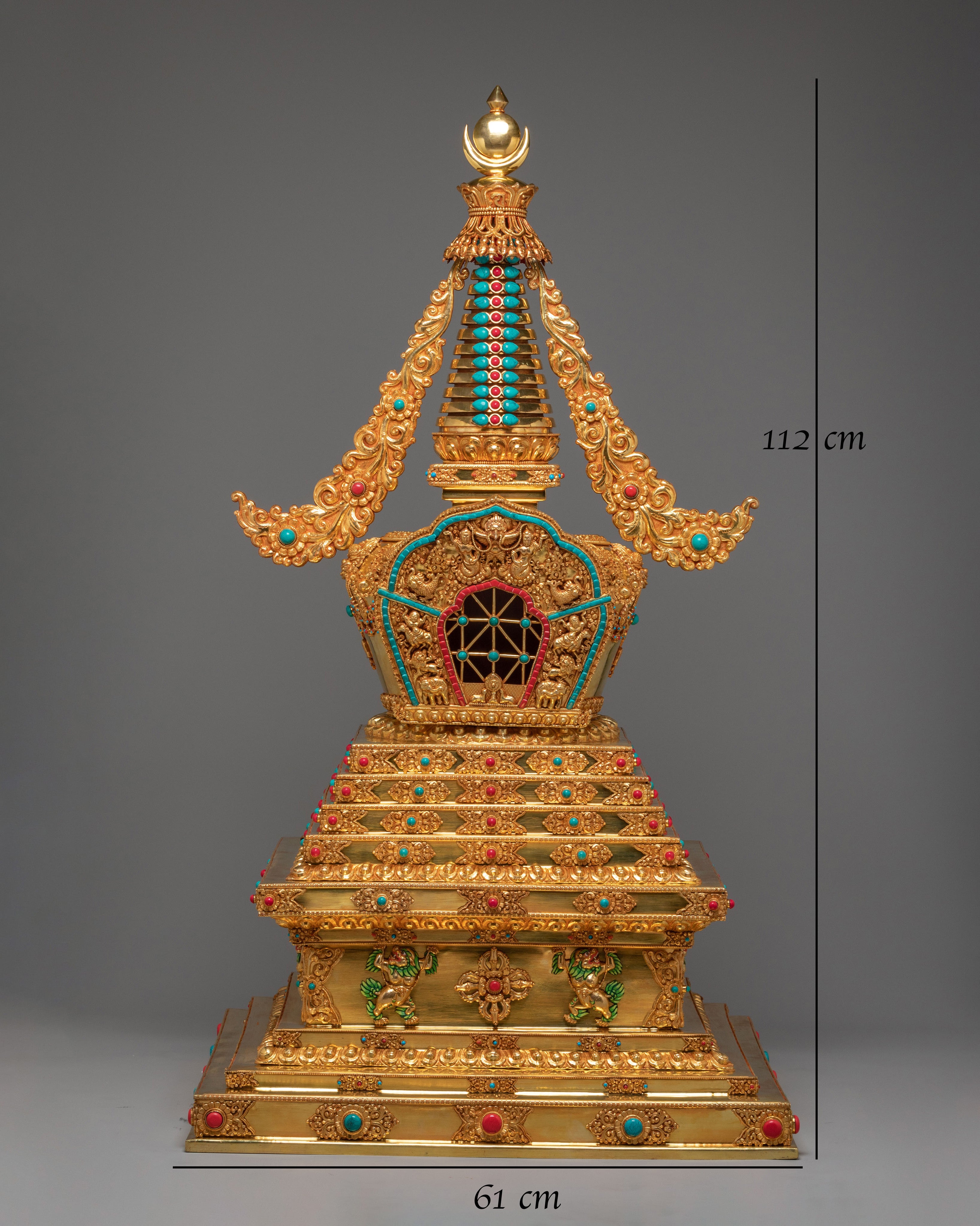 Traditional Spiritual Enlightenment Stupa | Handmade Buddhist Shrine