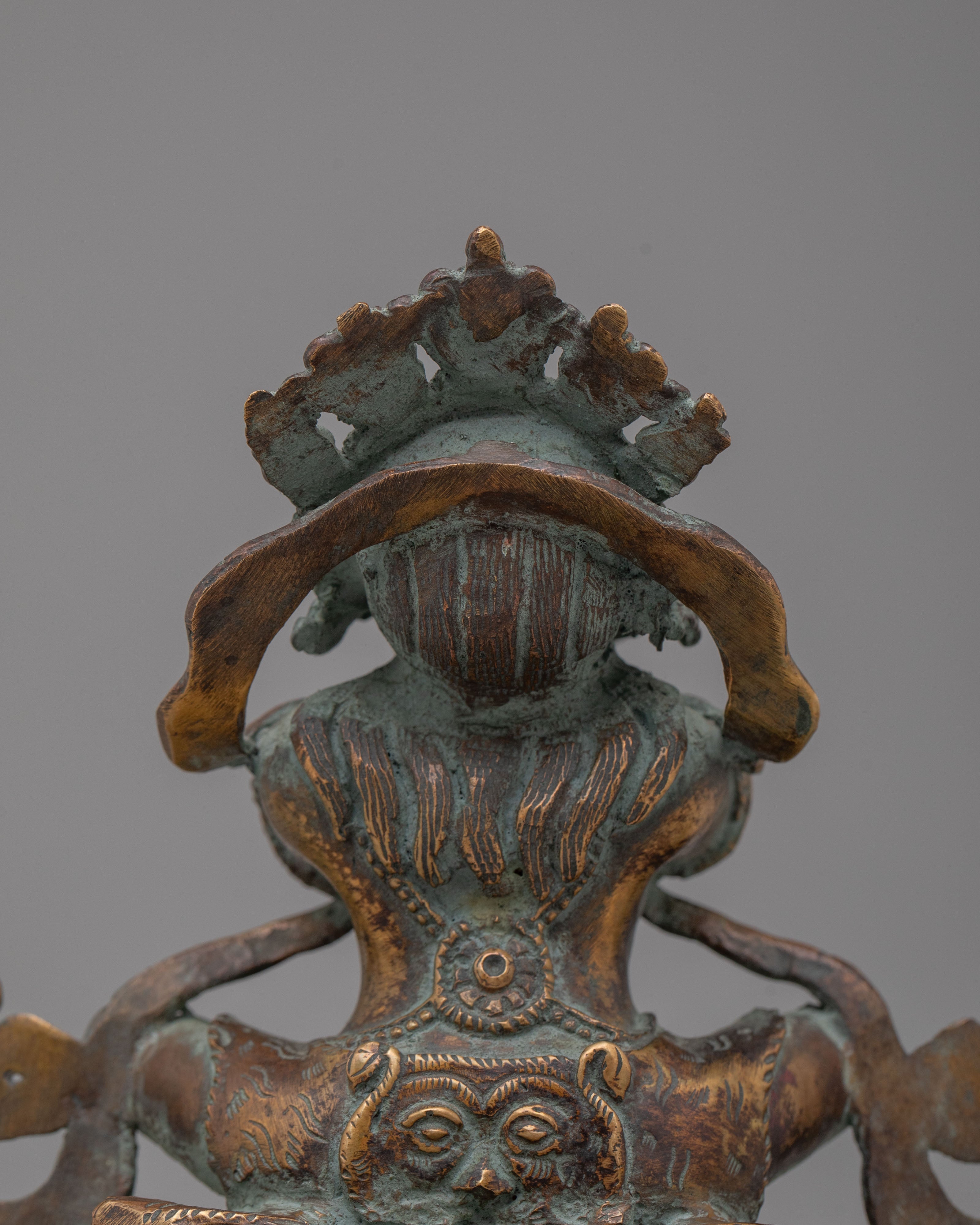 Handcrafted Traditional Vajradhaka | Copper Statue with Antique Finish