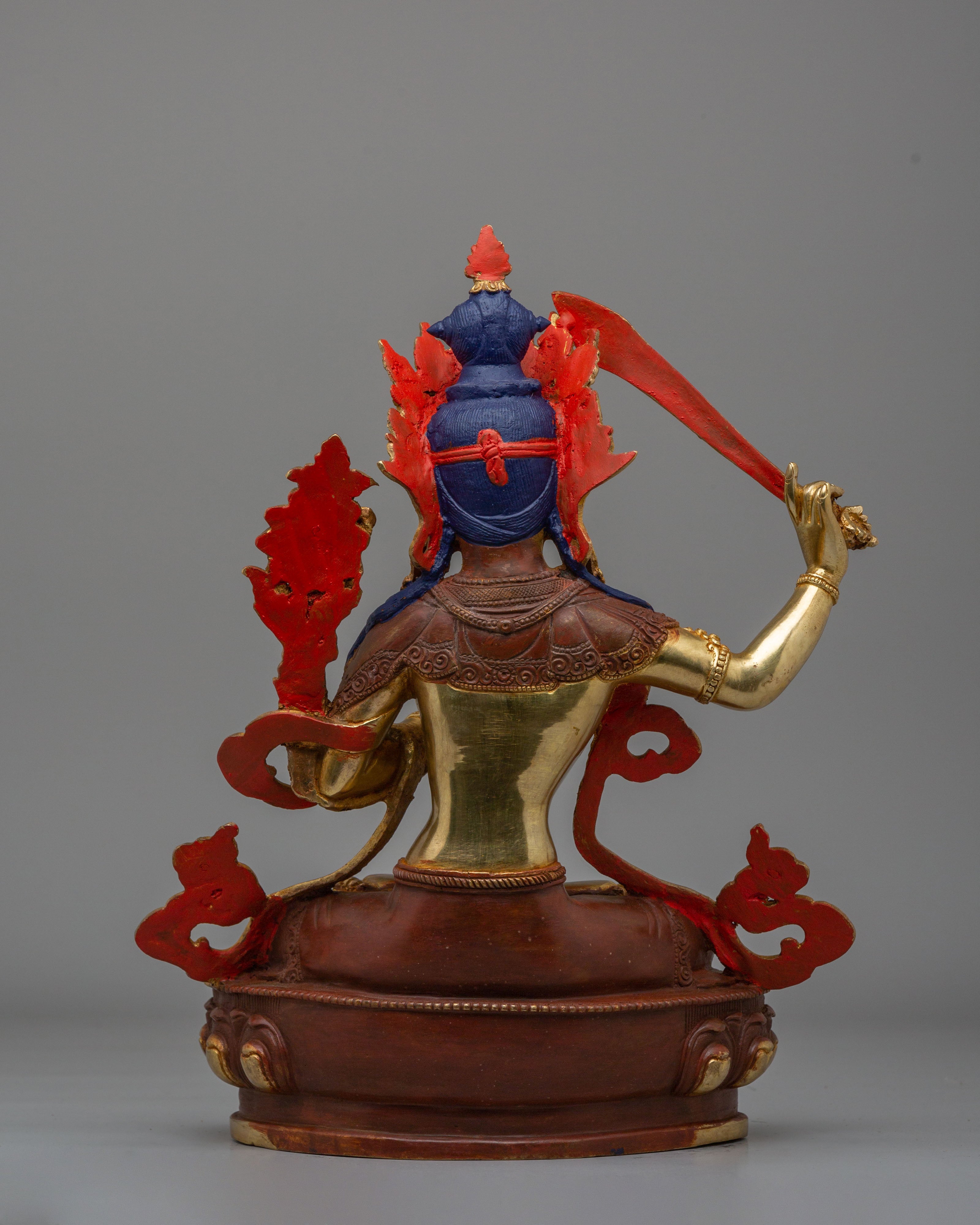Tibetan Manjushri Statue | Wisdom Bodhisattva Sculpture