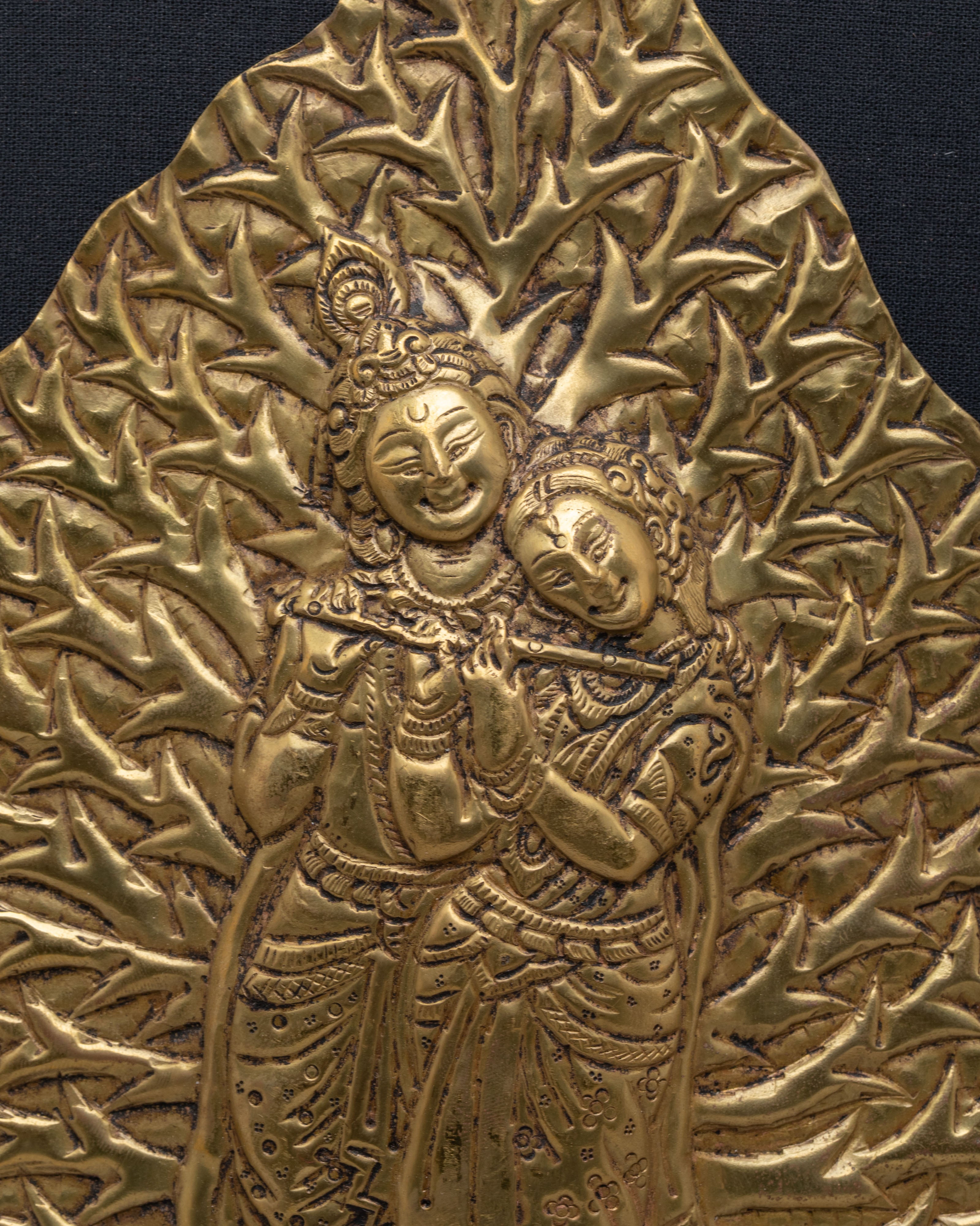 Sacred Radha Krishna Wall Hanging | Artwork with Handcrafted Design